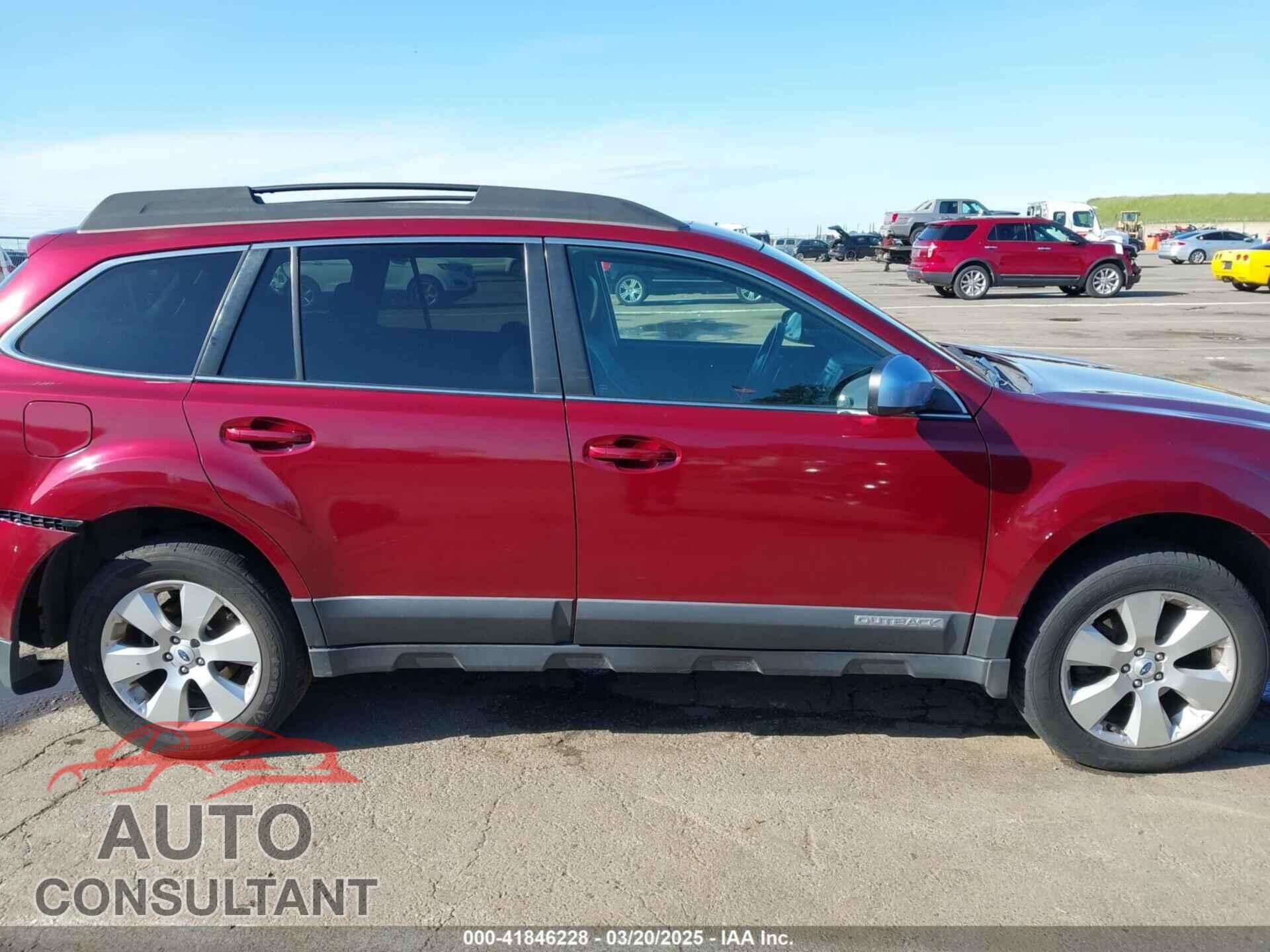 SUBARU OUTBACK 2012 - 4S4BRBKC0C3301464