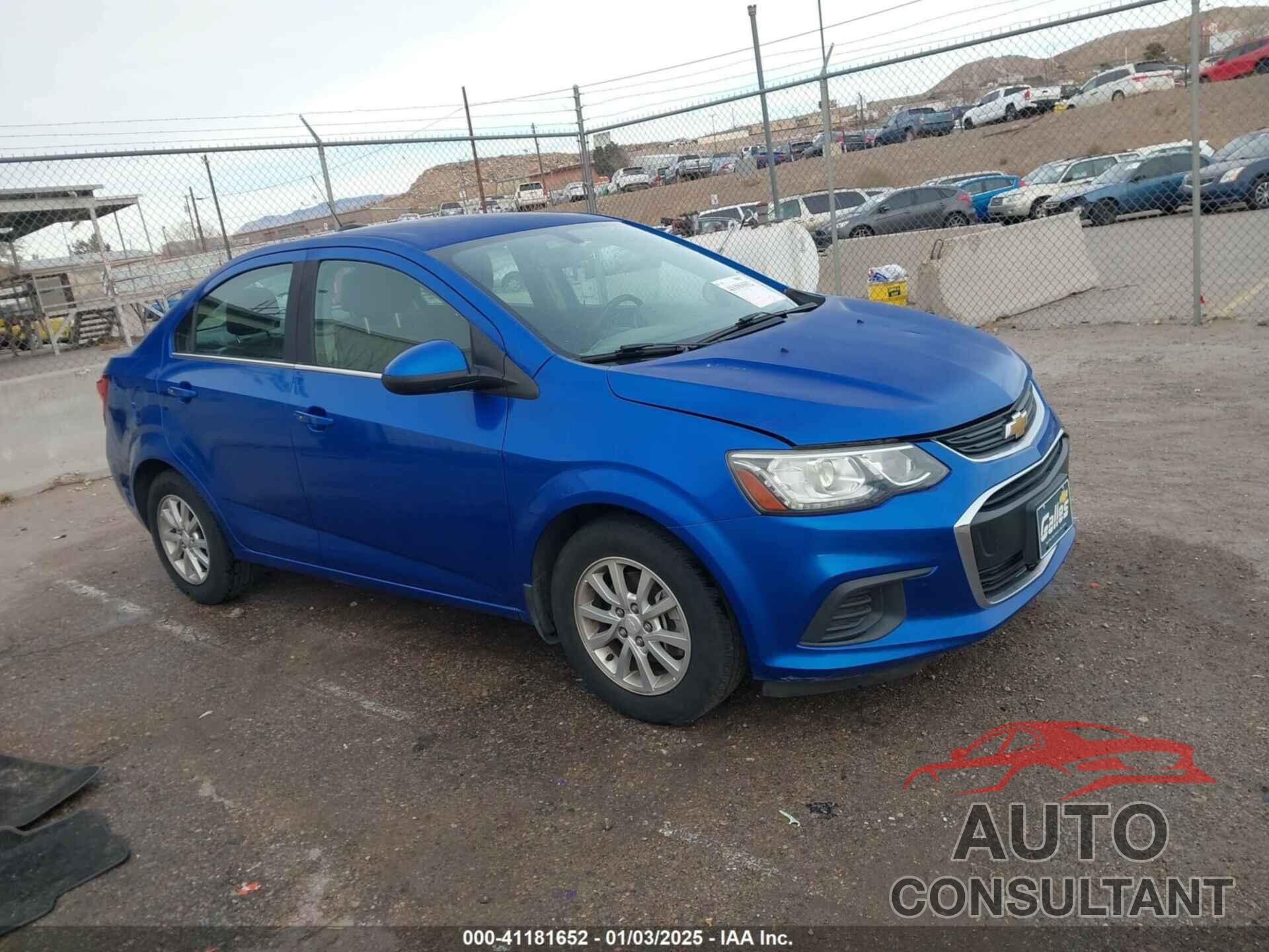CHEVROLET SONIC 2017 - 1G1JD5SH8H4159421