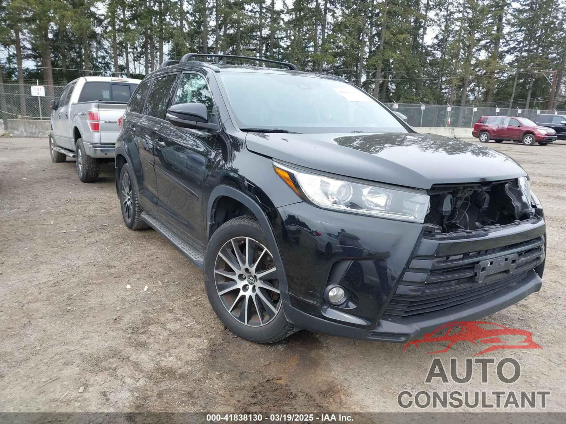 TOYOTA HIGHLANDER 2017 - 5TDJZRFH8HS470281