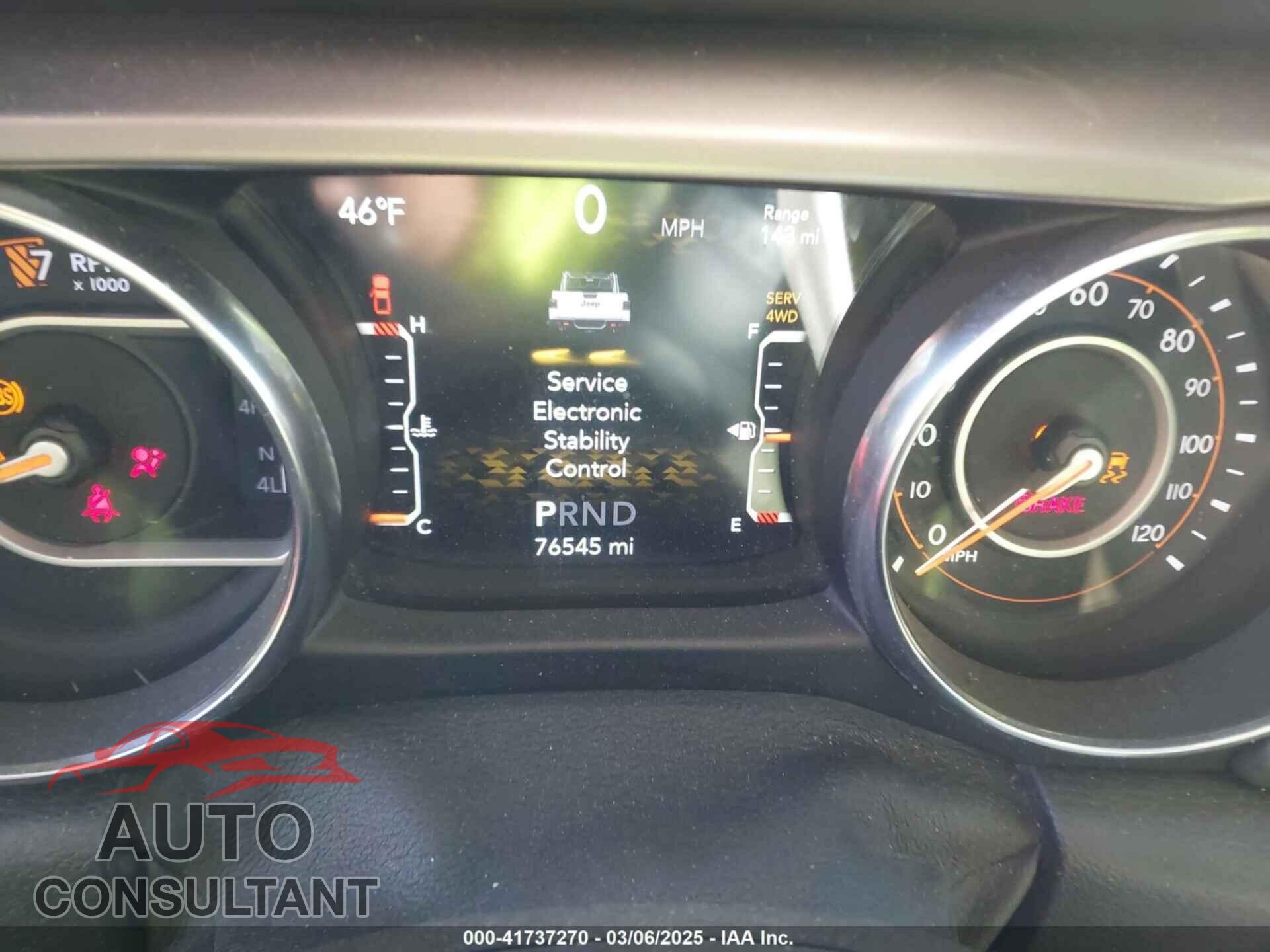 JEEP GLADIATOR 2020 - 1C6HJTAG3LL108524