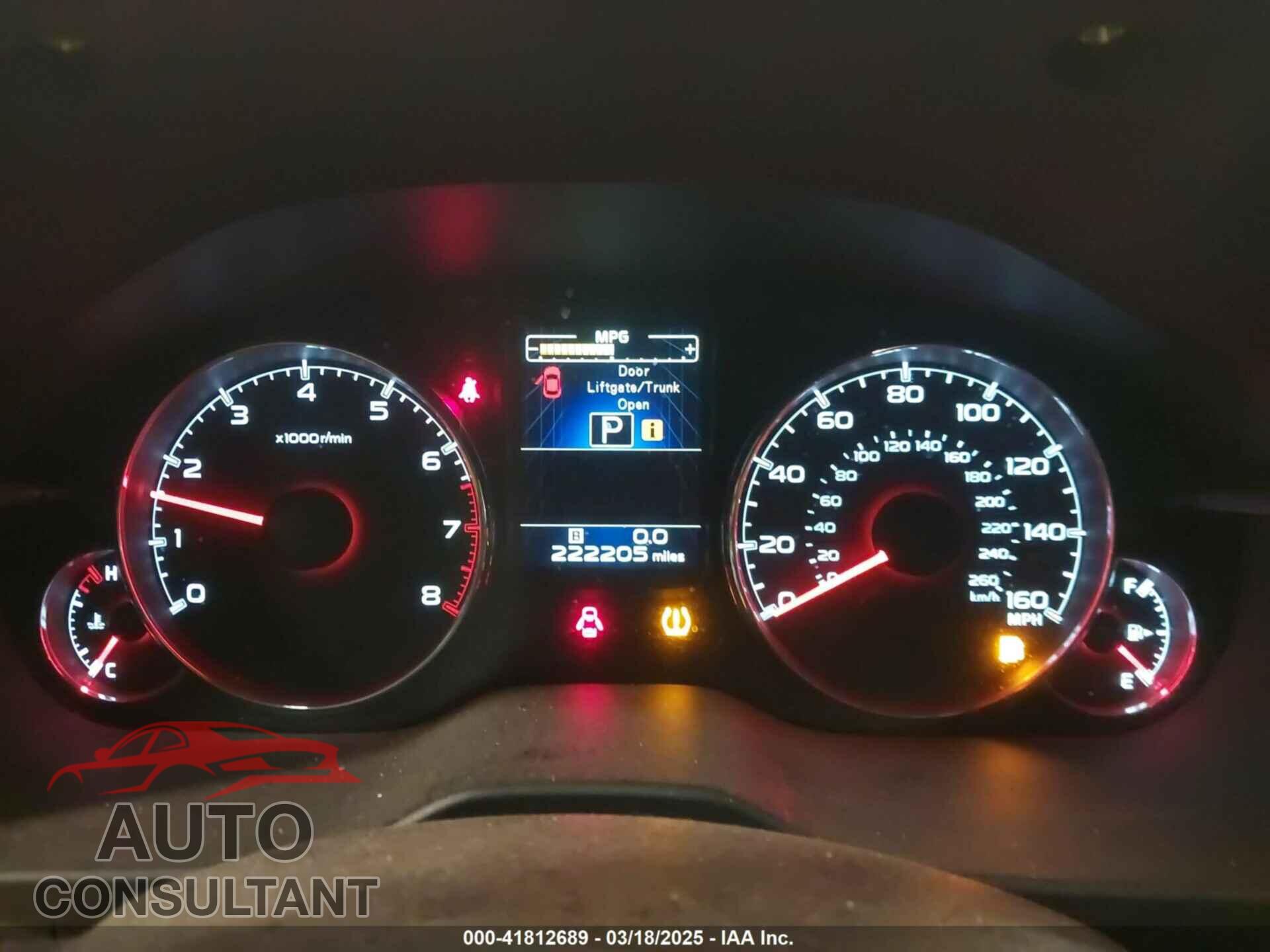 SUBARU OUTBACK 2014 - 4S4BRDMC1E2307307