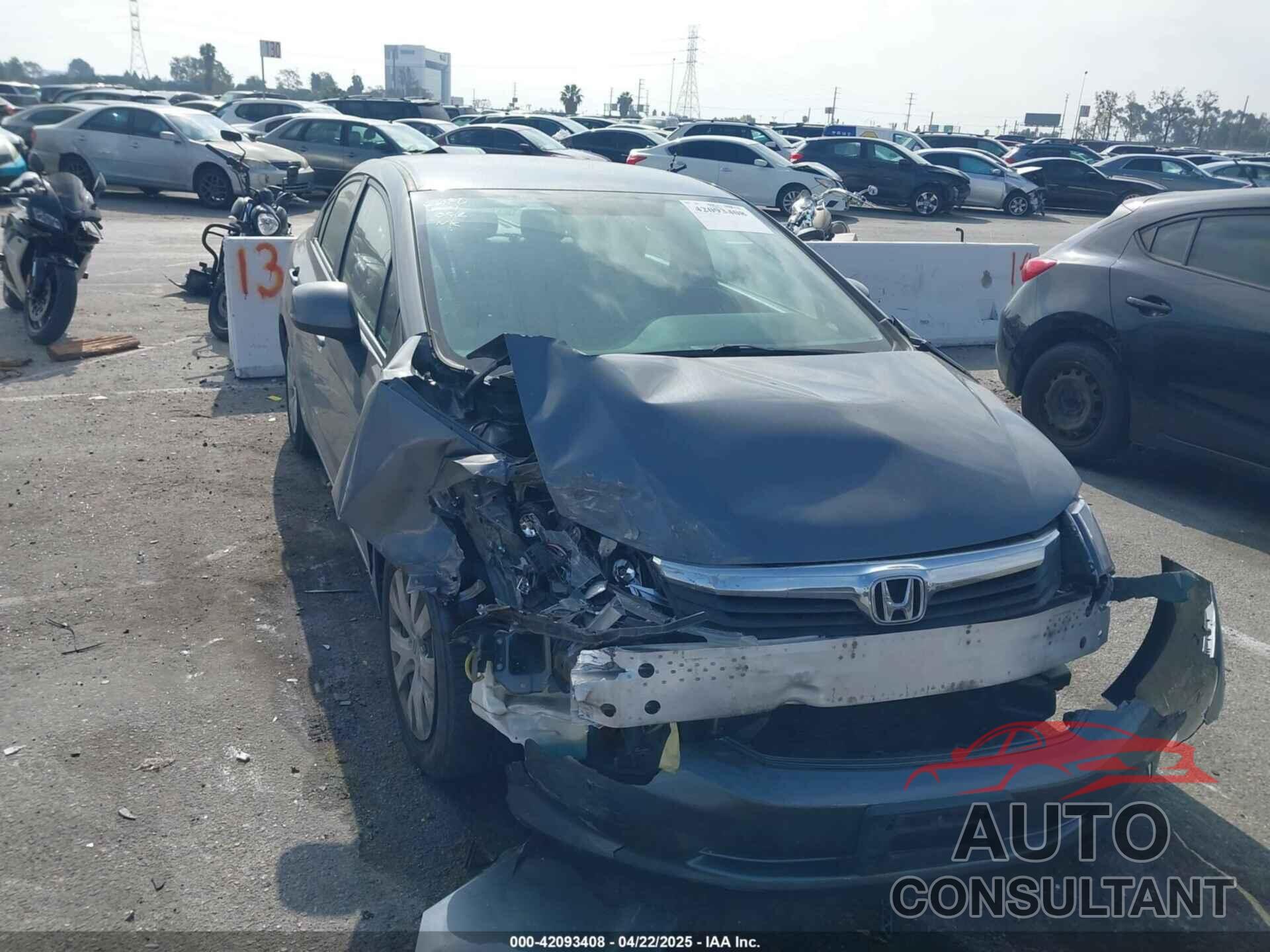 HONDA CIVIC 2012 - 19XFB2F54CE329217