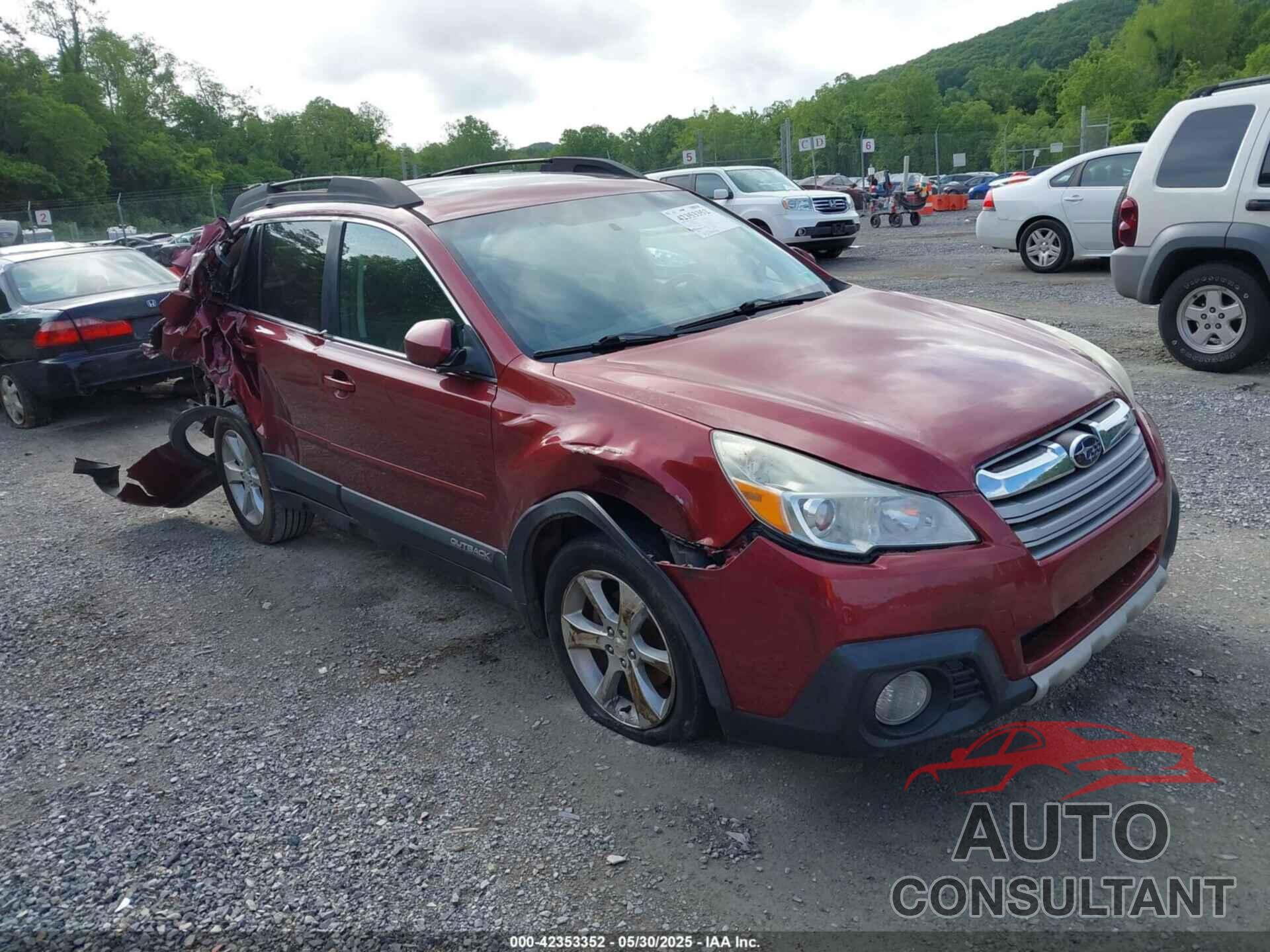 SUBARU OUTBACK 2014 - 4S4BRBLC0E3321988