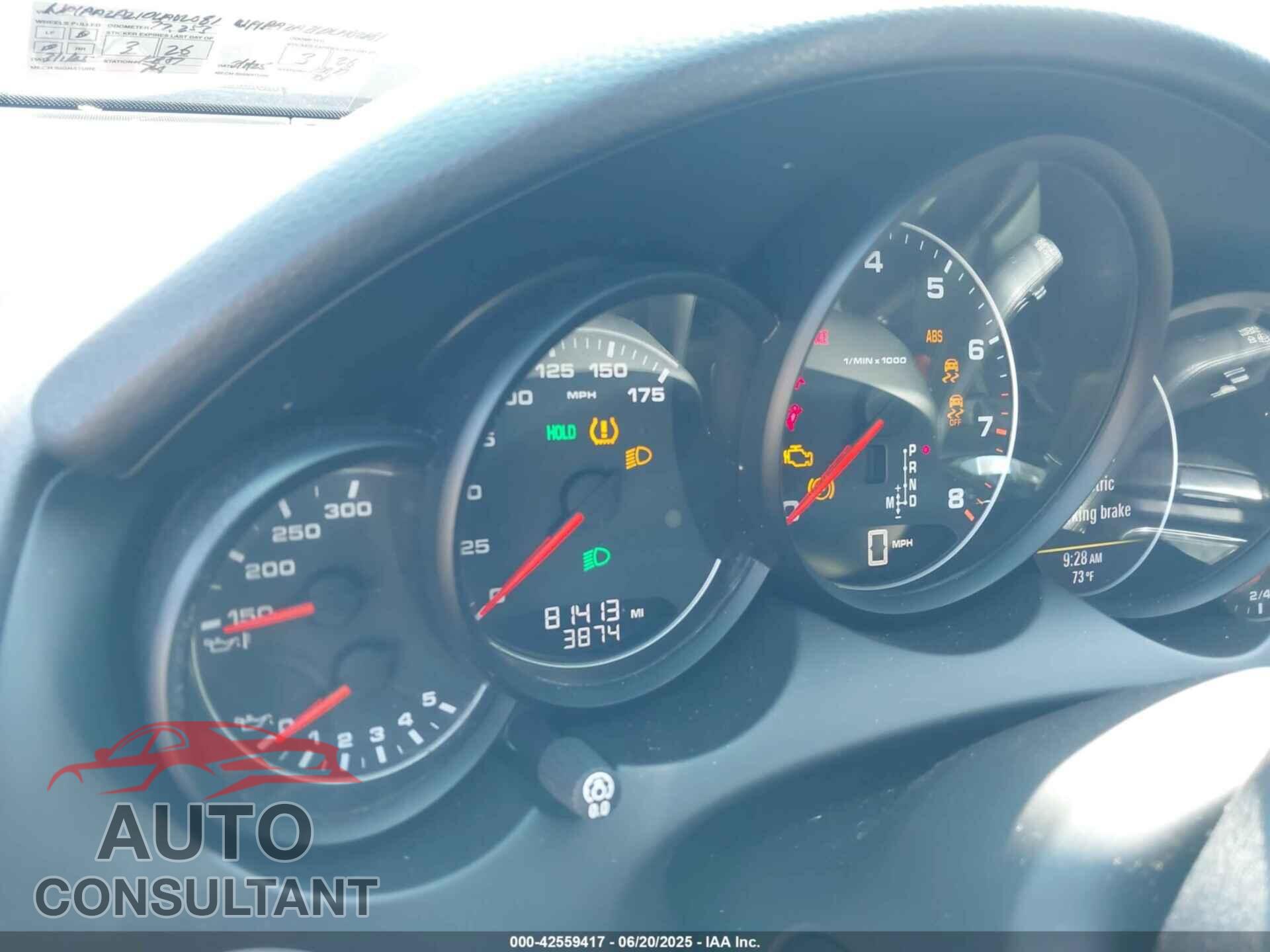 PORSCHE CAYENNE 2013 - WP1AA2A21DLA02081