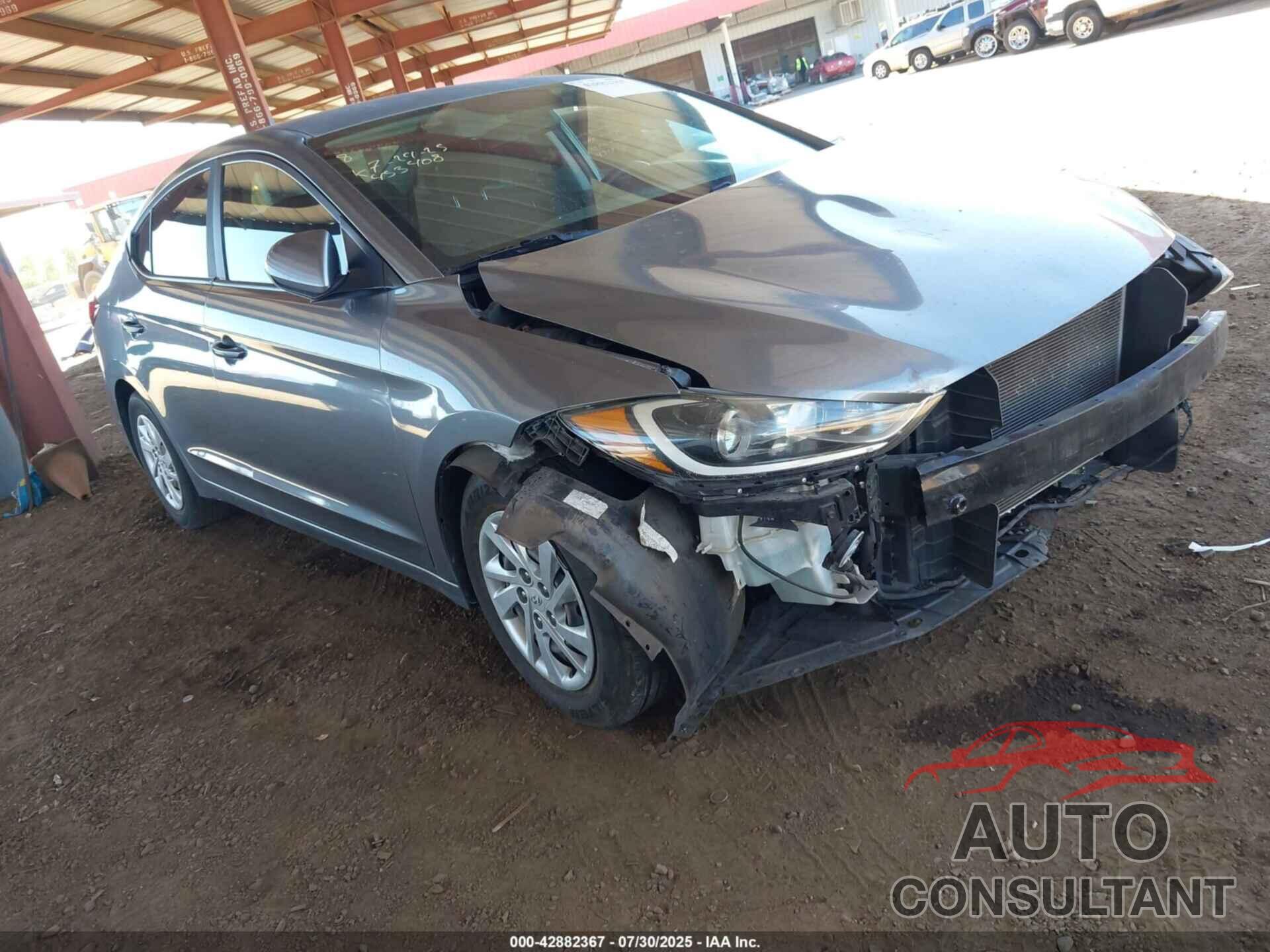 HYUNDAI ELANTRA 2018 - KMHD74LF1JU453408