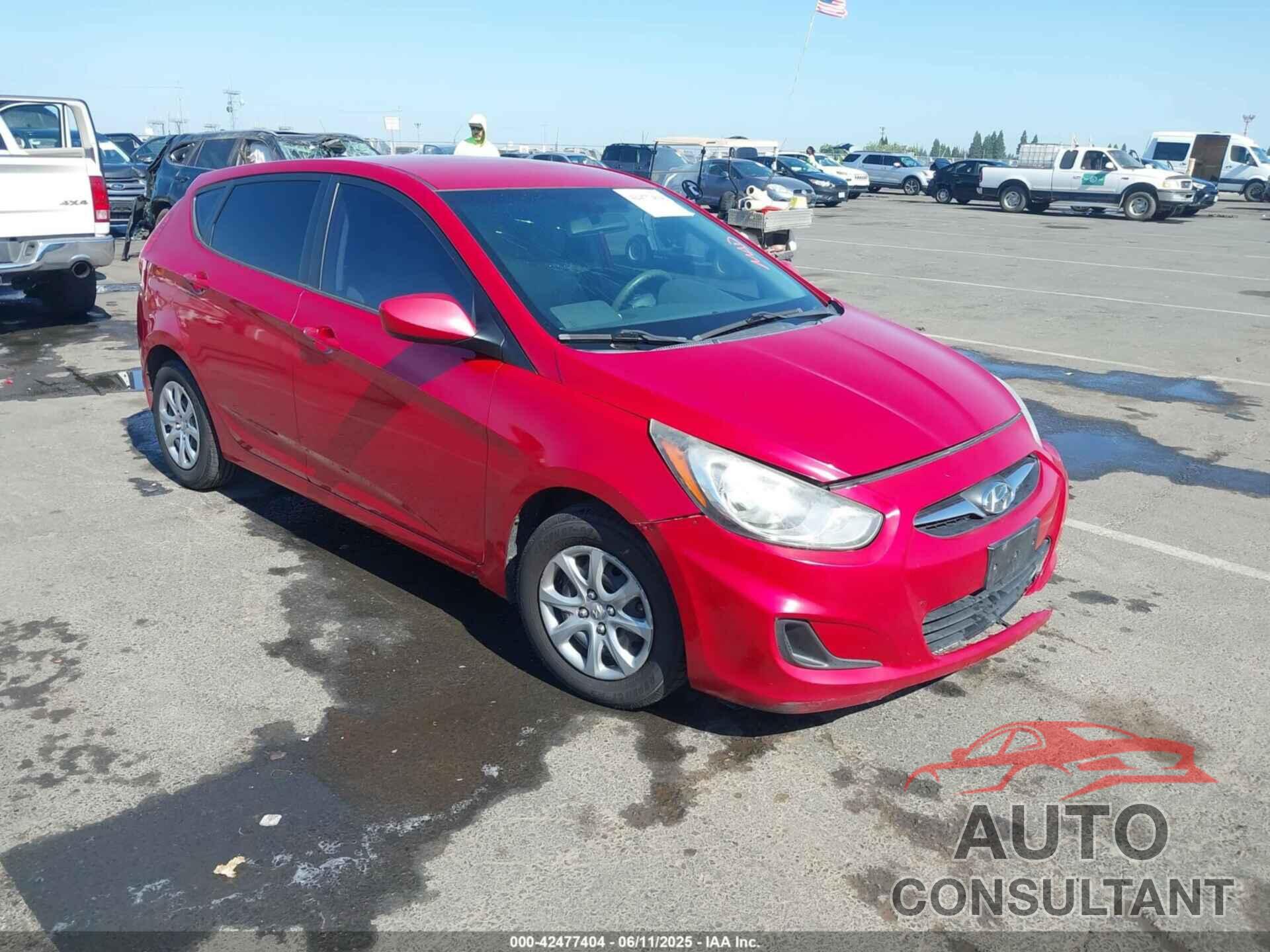 HYUNDAI ACCENT 2012 - KMHCT5AE6CU030446
