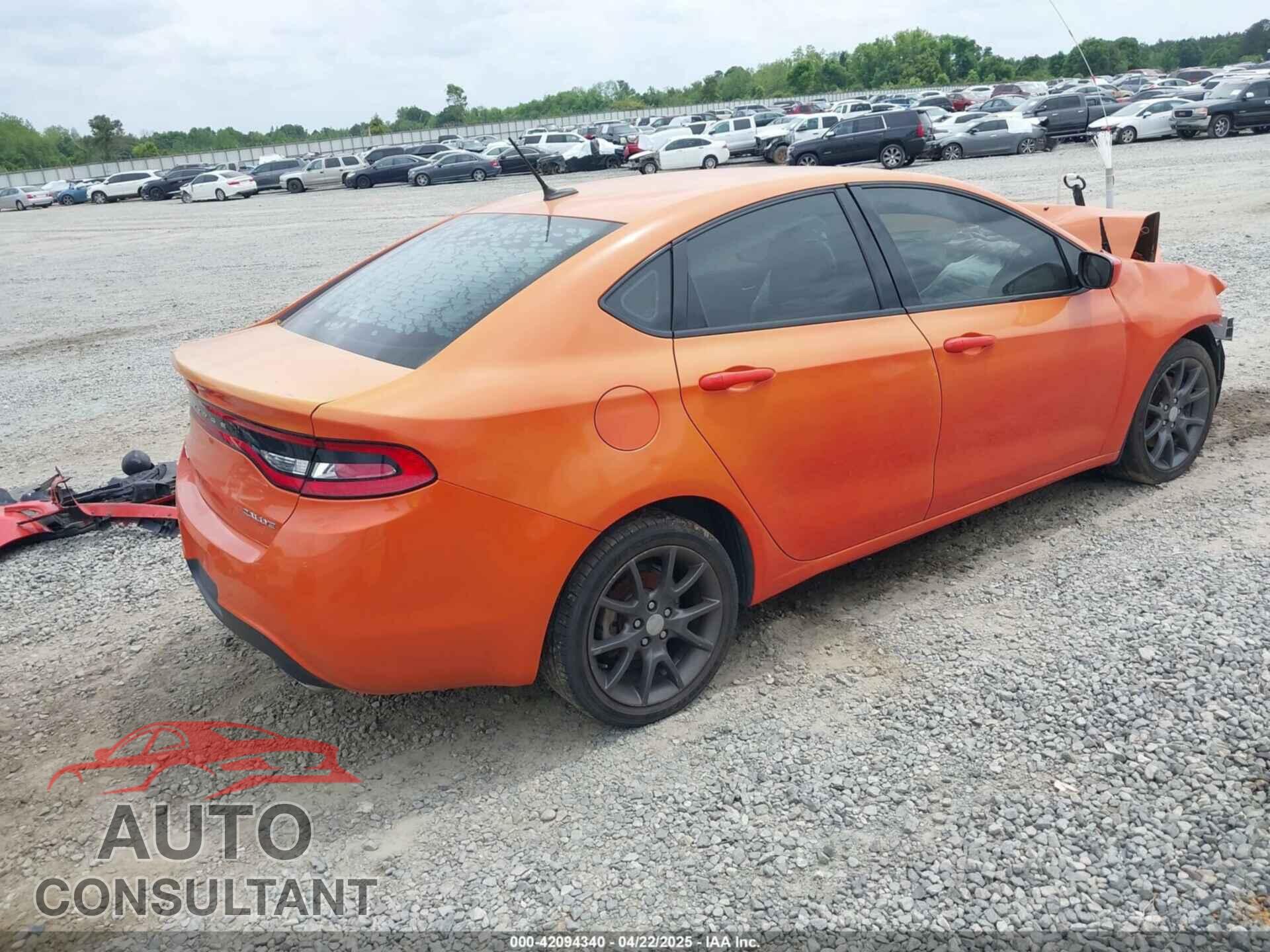 DODGE DART 2015 - 1C3CDFBB2FD403292