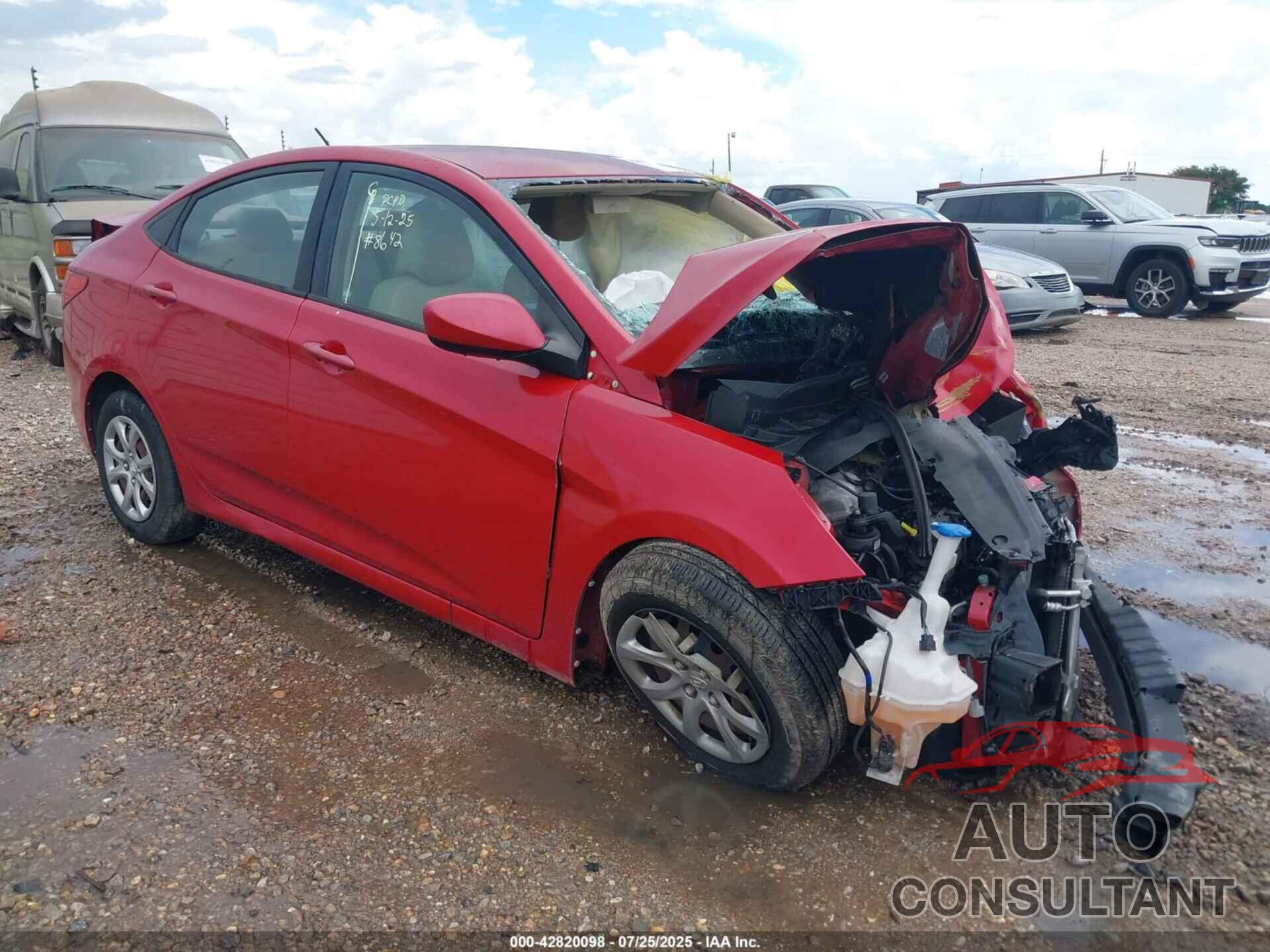 HYUNDAI ACCENT 2013 - KMHCT4AE6DU555597