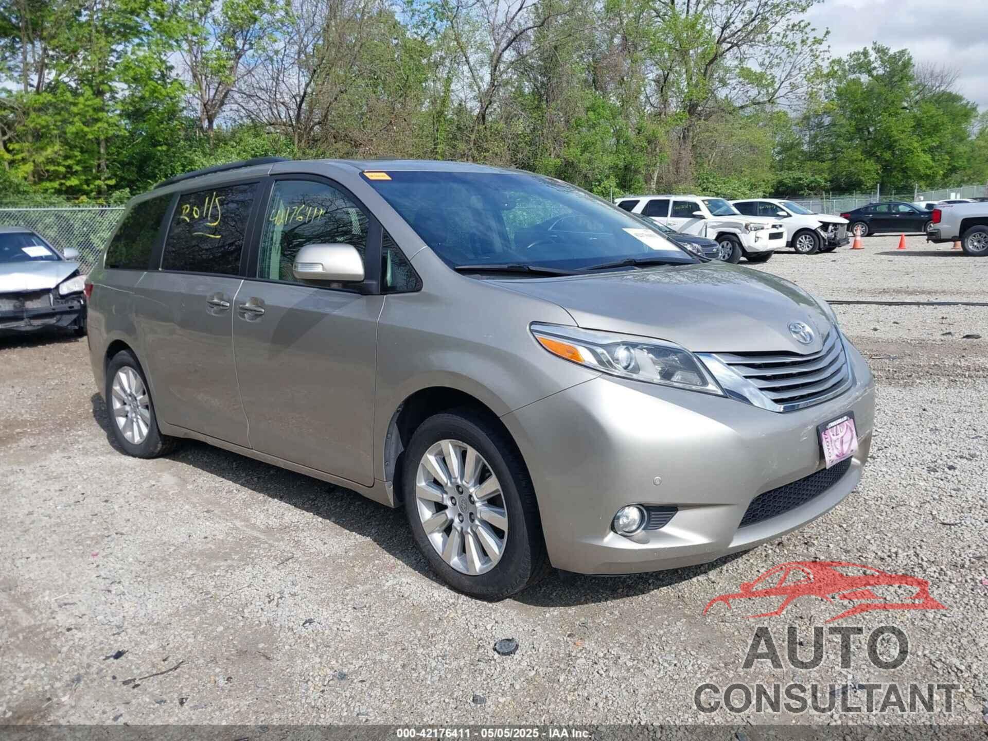 TOYOTA SIENNA 2015 - 5TDYK3DC6FS632493