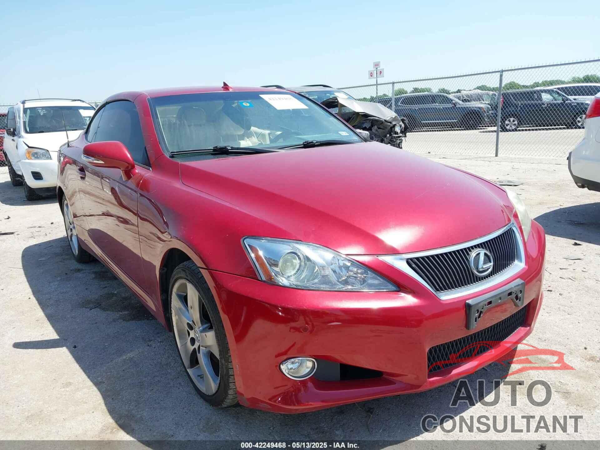 LEXUS IS 250C 2010 - JTHFF2C26A2511427