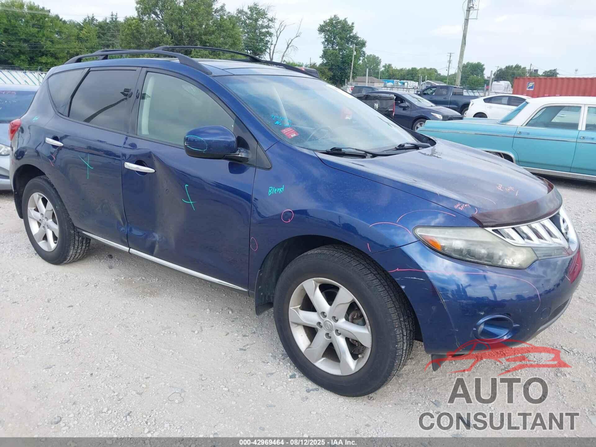 NISSAN MURANO 2009 - JN8AZ18W79W155488