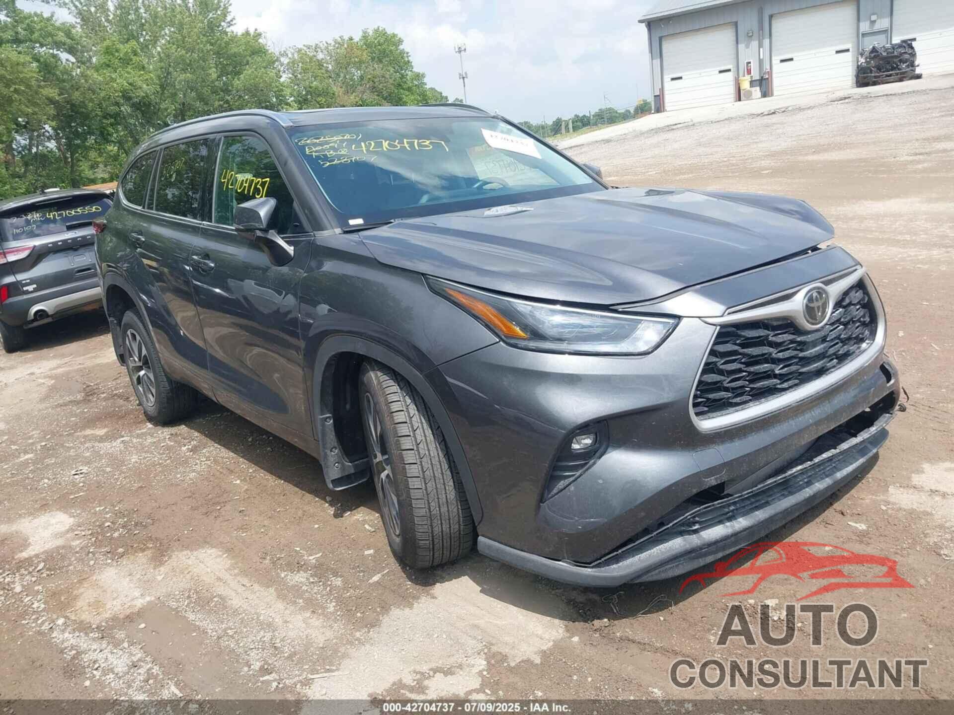 TOYOTA HIGHLANDER 2021 - 5TDGZRBH8MS528707