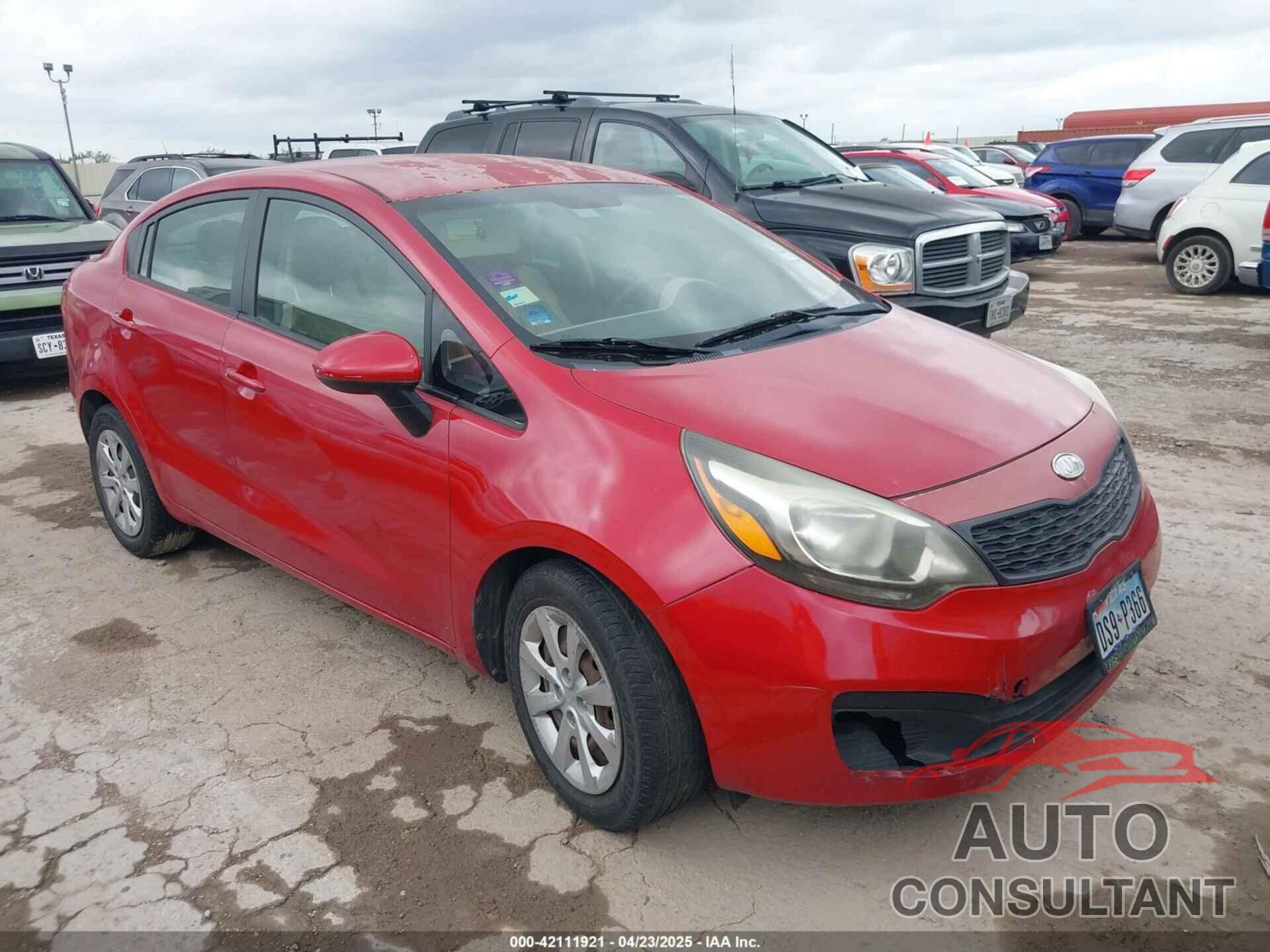 KIA RIO 2012 - KNADM4A36C6085057