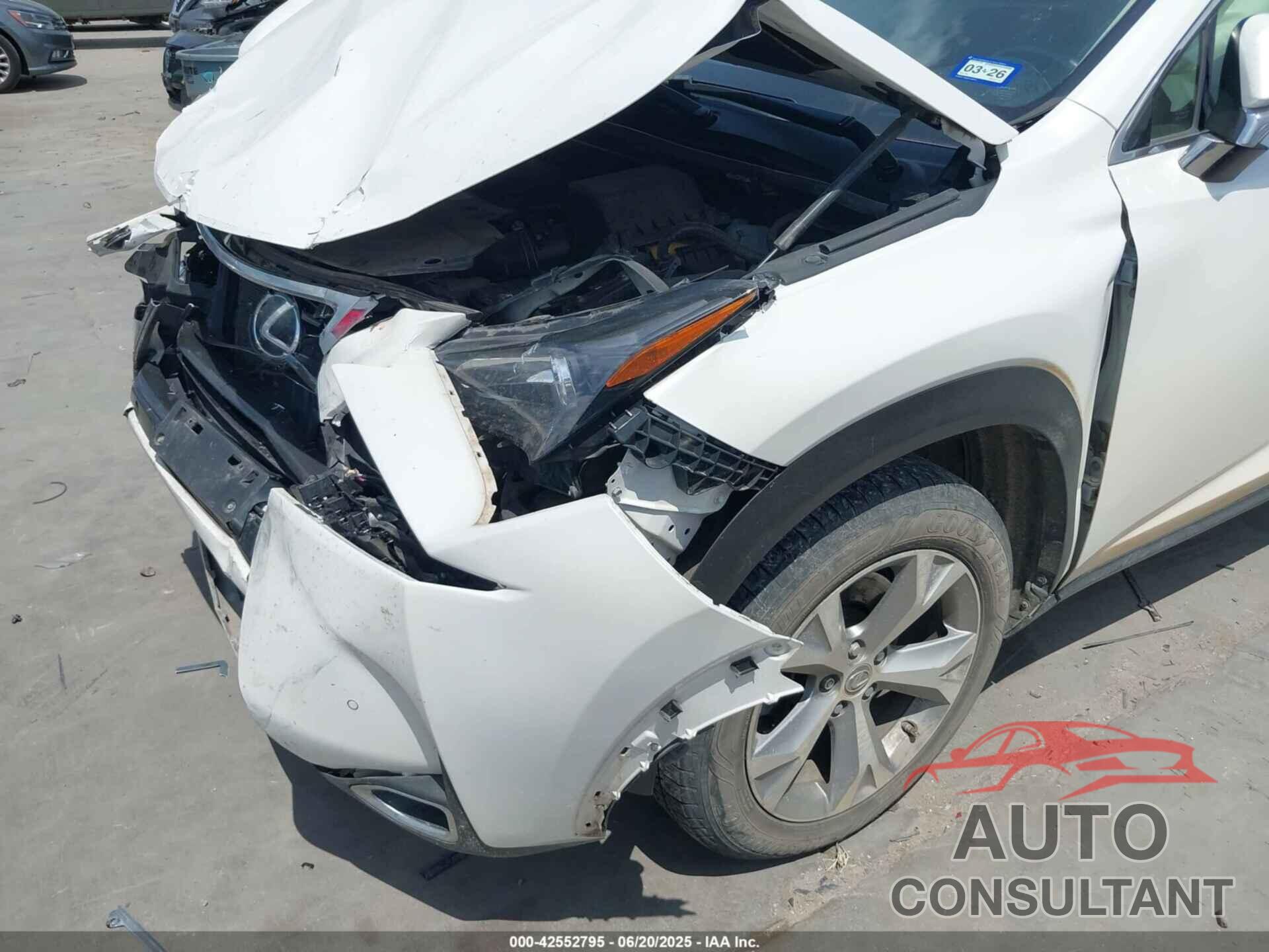 LEXUS NX 200T 2017 - JTJYARBZ5H2055170