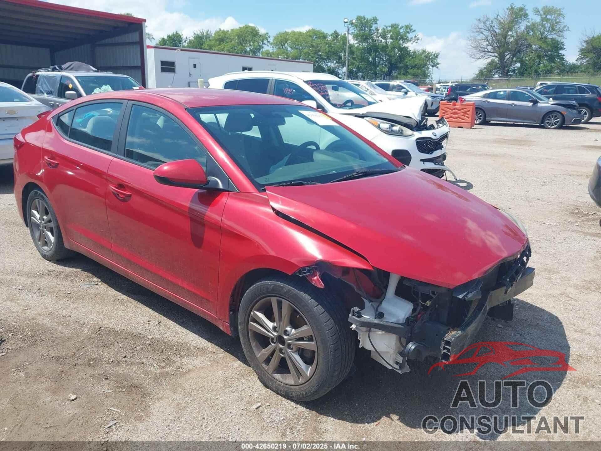 HYUNDAI ELANTRA 2018 - 5NPD84LF8JH217611