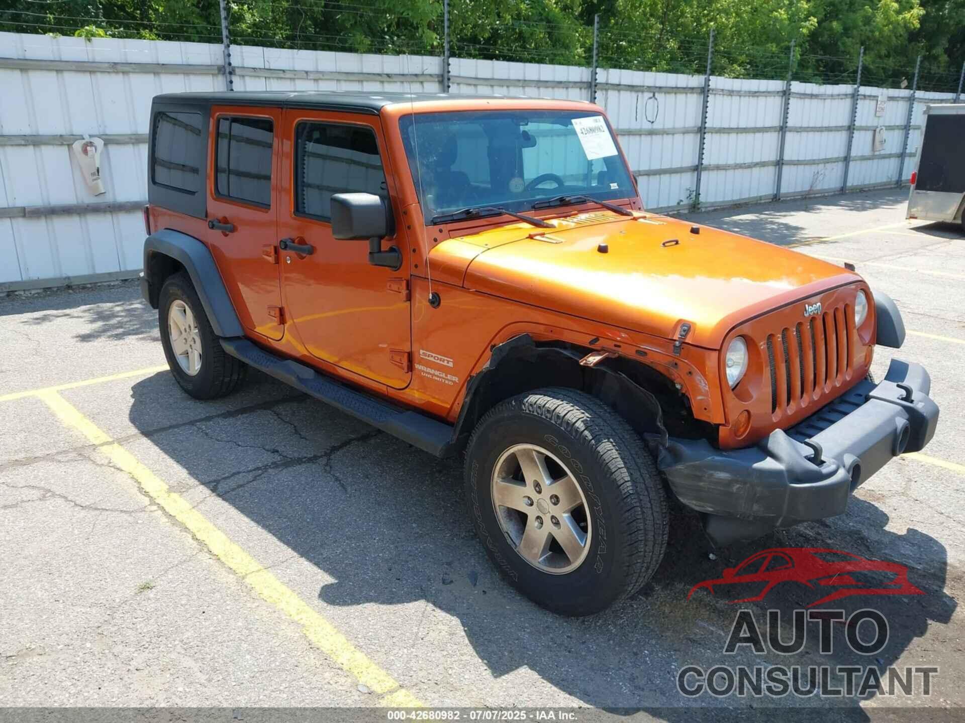JEEP WRANGLER UNLIMITED 2011 - 1J4BA3H19BL567503