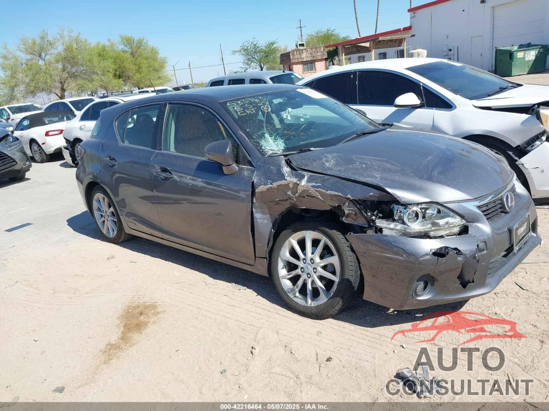 LEXUS CT 200H 2012 - JTHKD5BH8C2086839