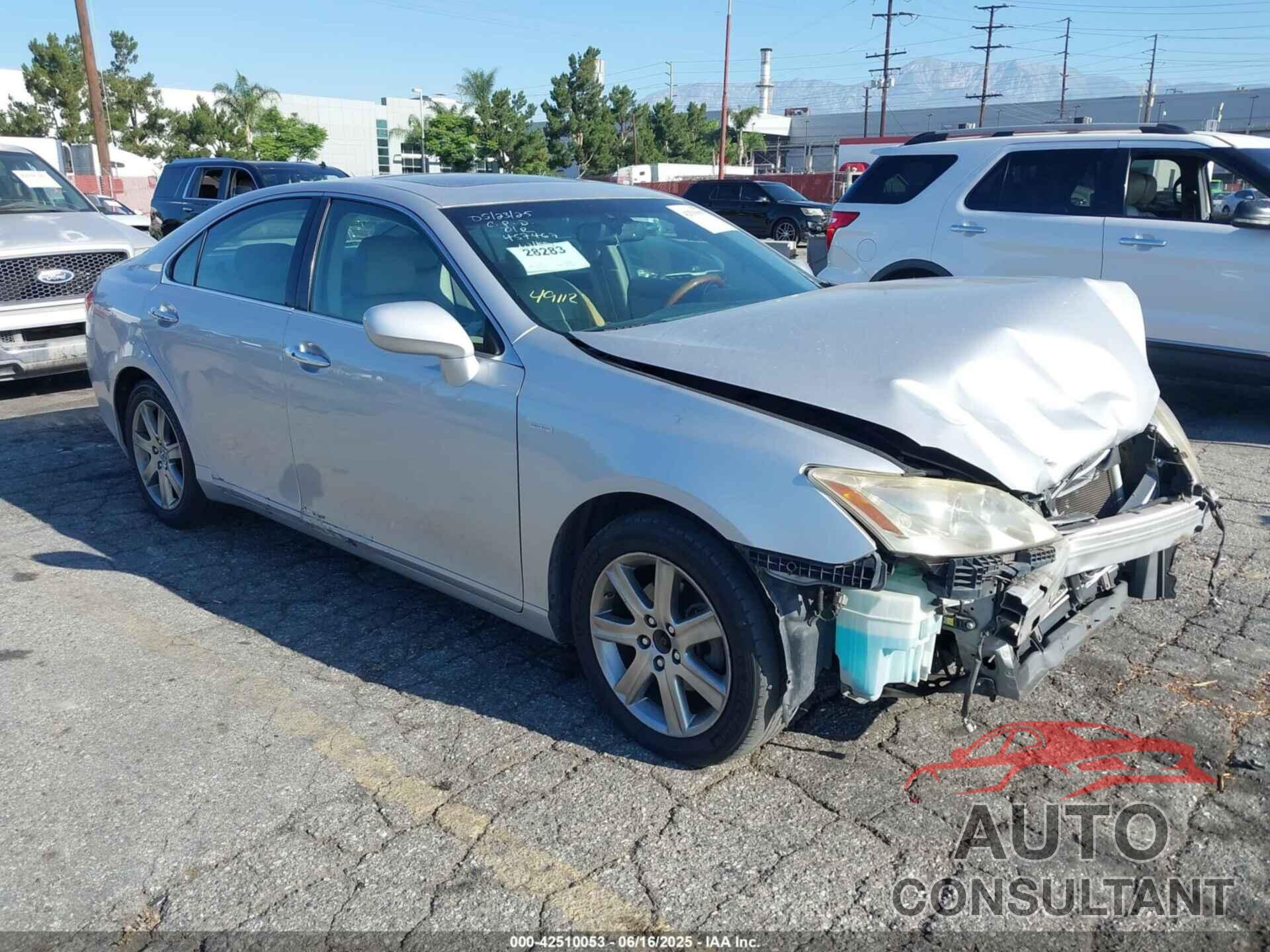 LEXUS ES 350 2009 - JTHBJ46G992278588