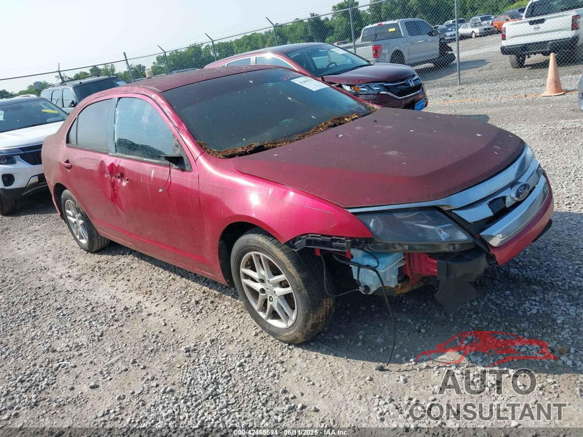 FORD FUSION 2012 - 3FAHP0GA9CR433629