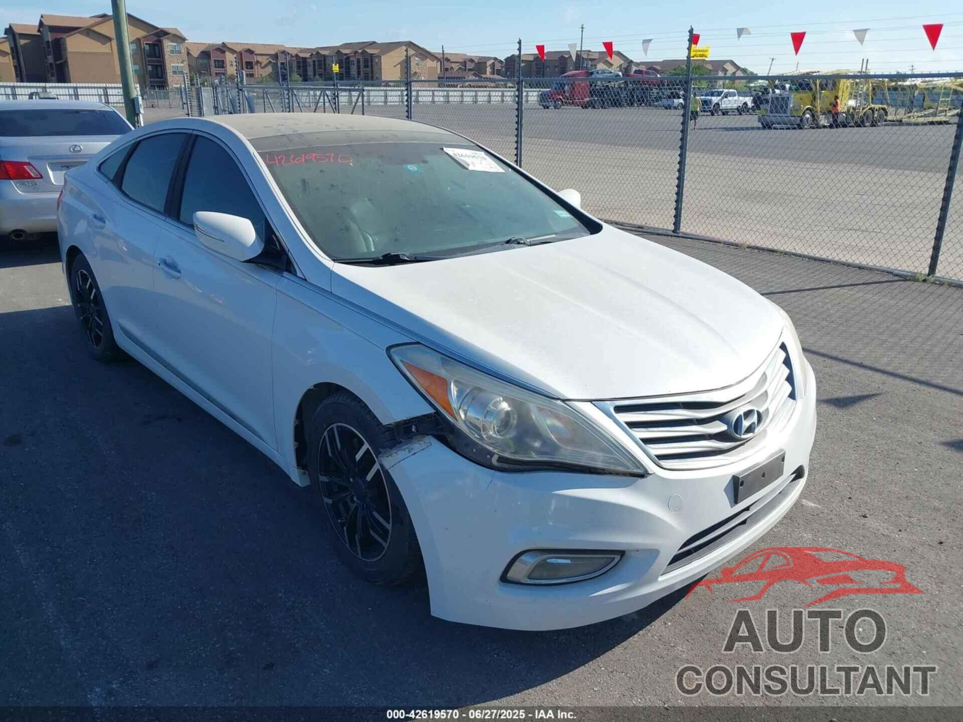 HYUNDAI AZERA 2012 - KMHFH4JG8CA142922