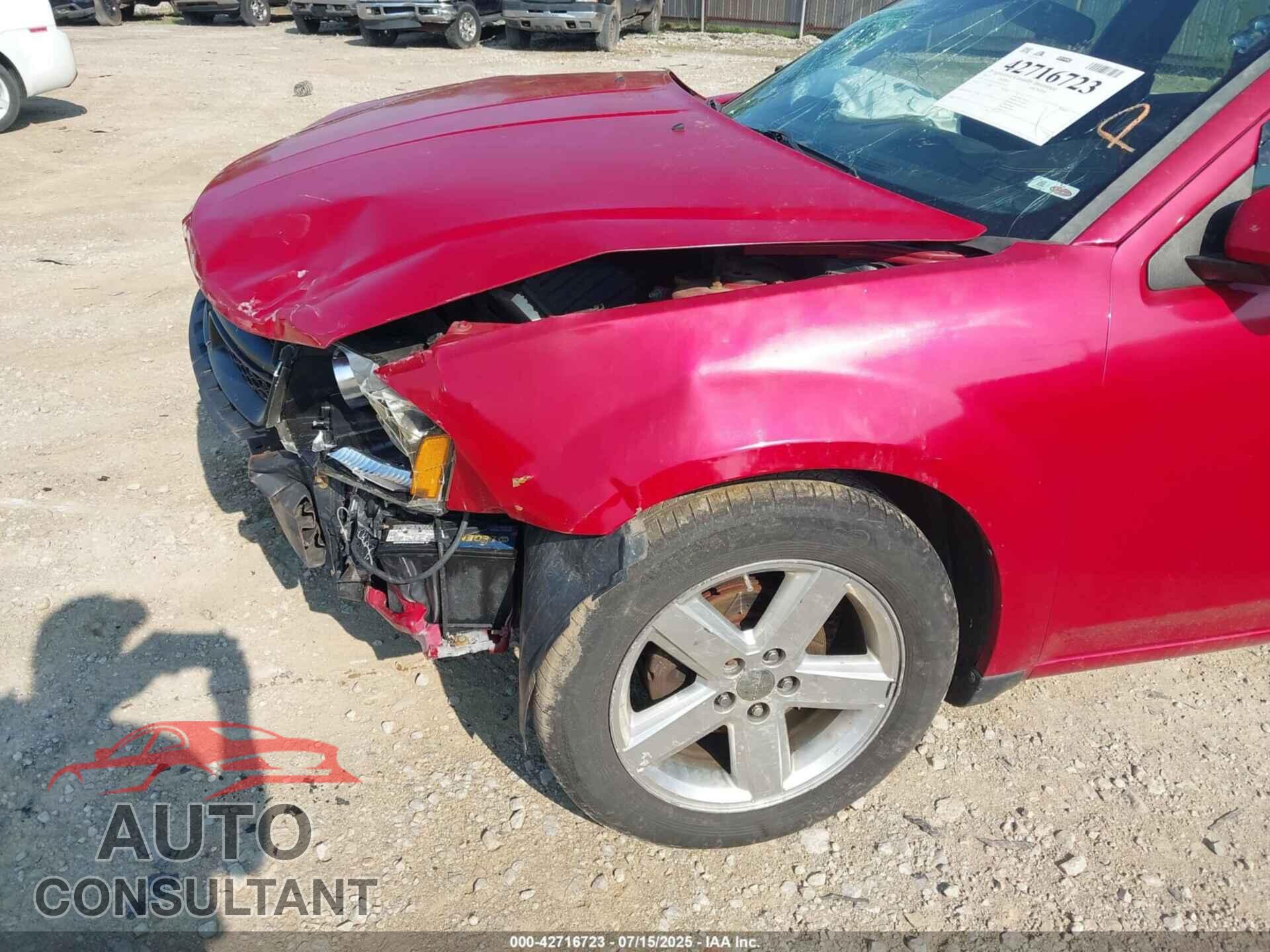DODGE AVENGER 2012 - 1C3CDZCB1CN215353