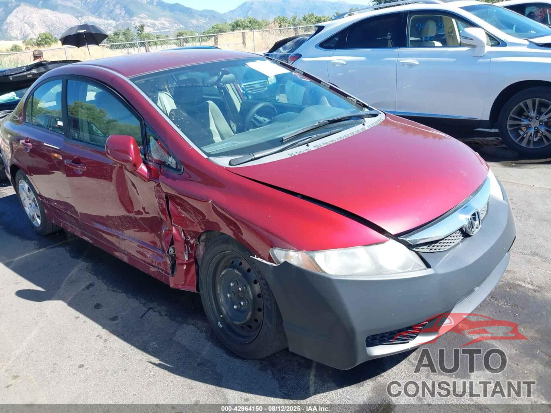 HONDA CIVIC 2010 - 19XFA1F52AE016077