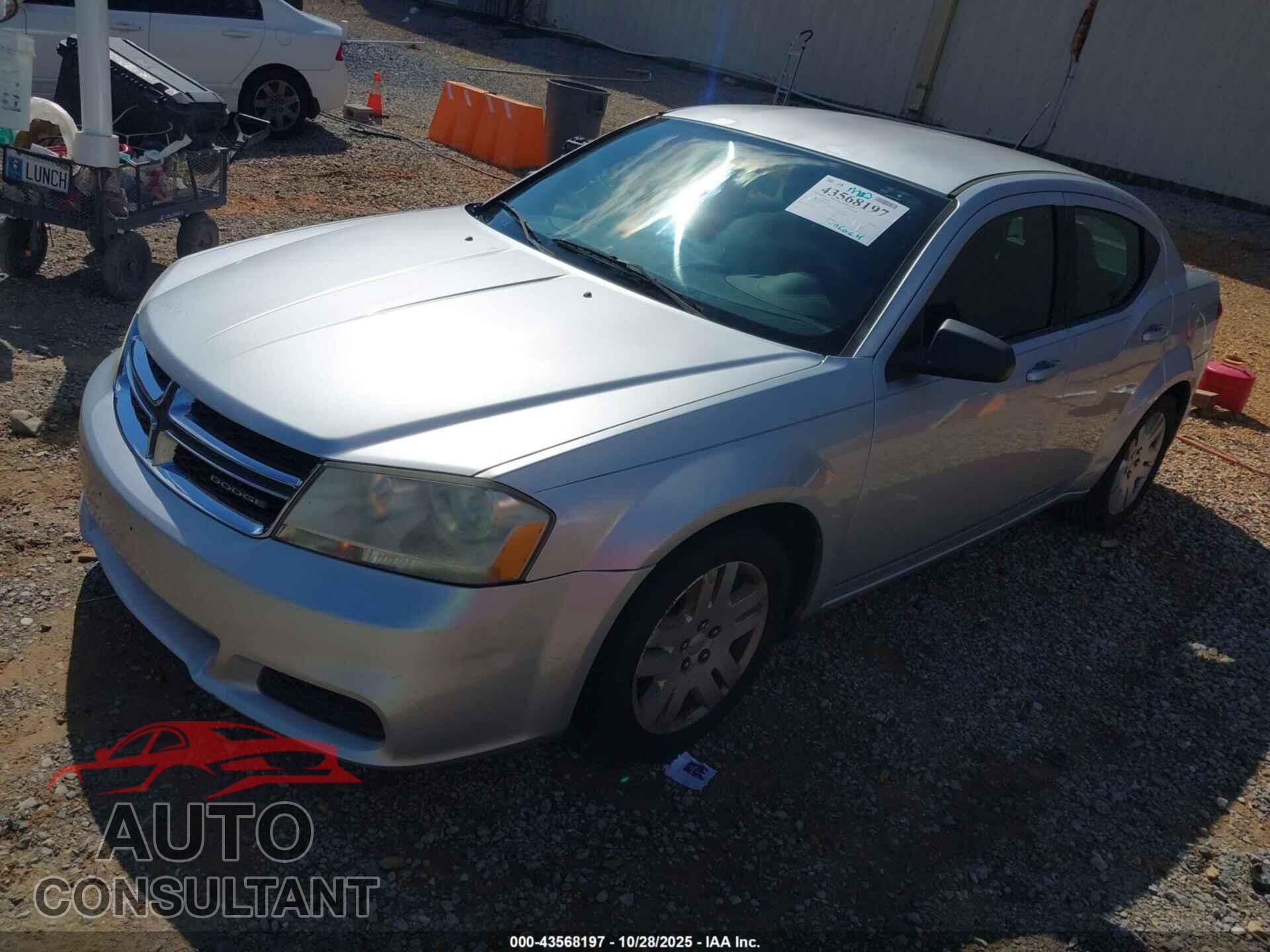 DODGE AVENGER 2011 - 1B3BD4FB9BN534229