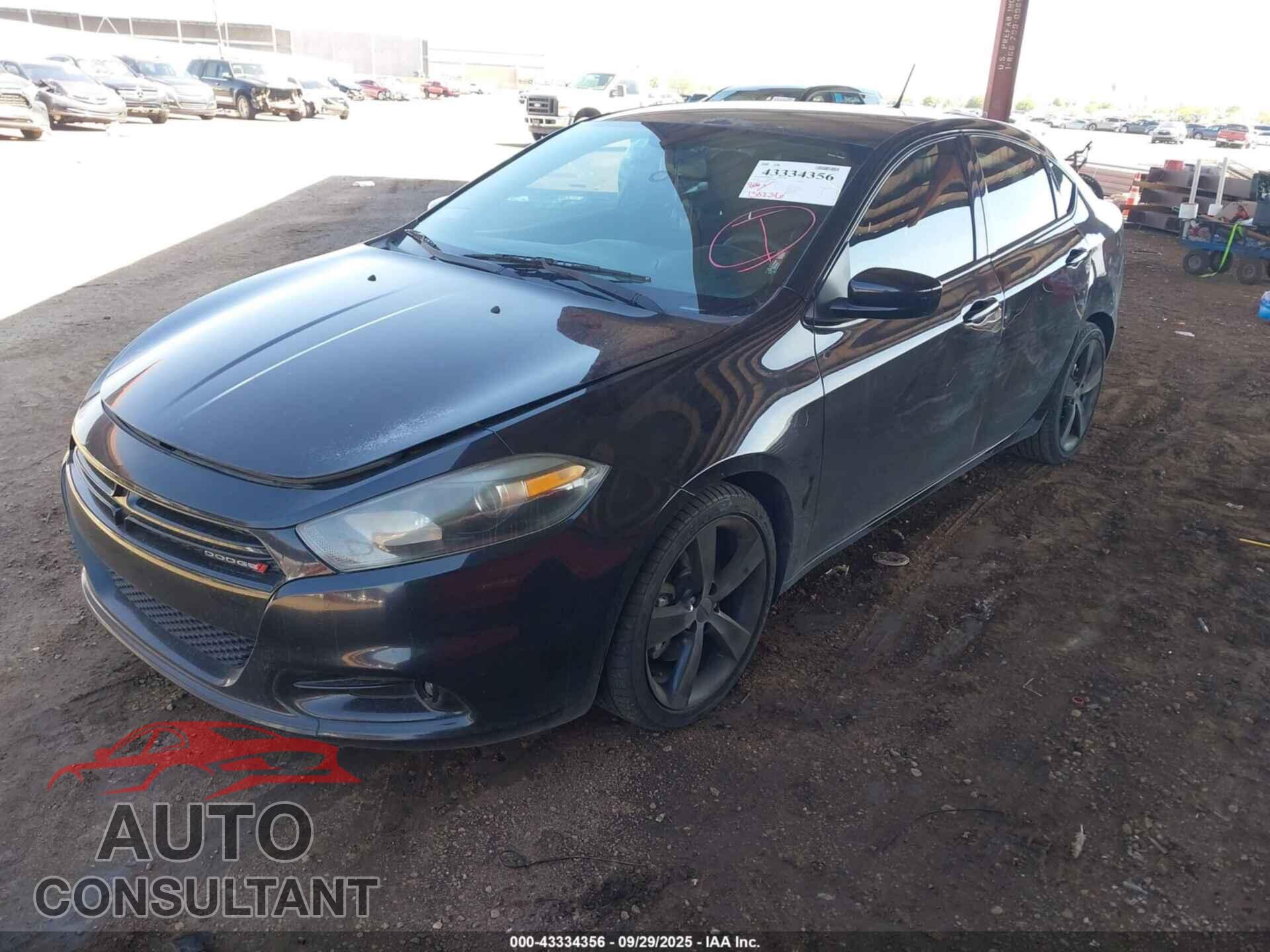 DODGE DART 2015 - 1C3CDFBB4FD435287