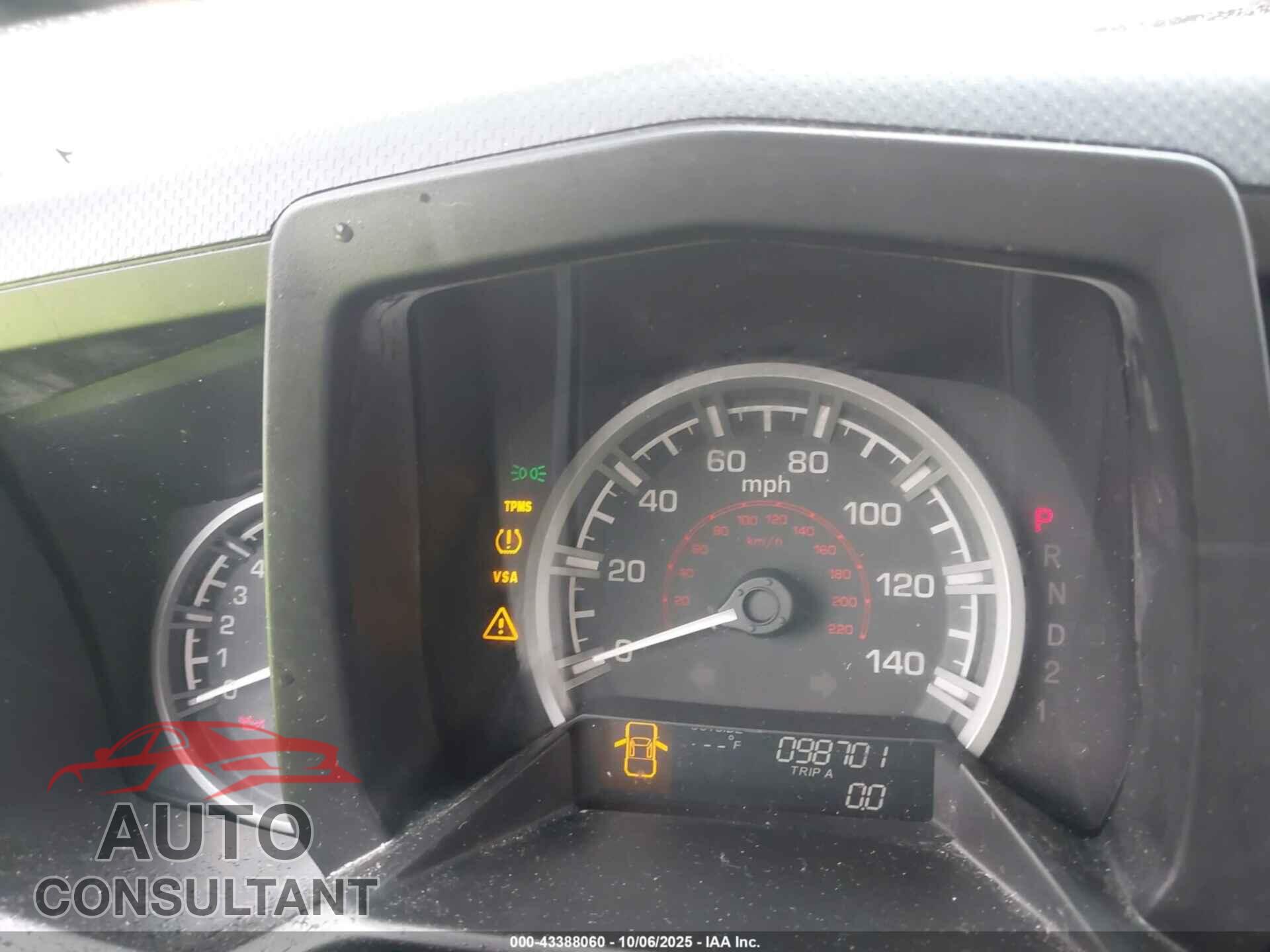 HONDA RIDGELINE 2011 - 5FPYK1F54BB009978