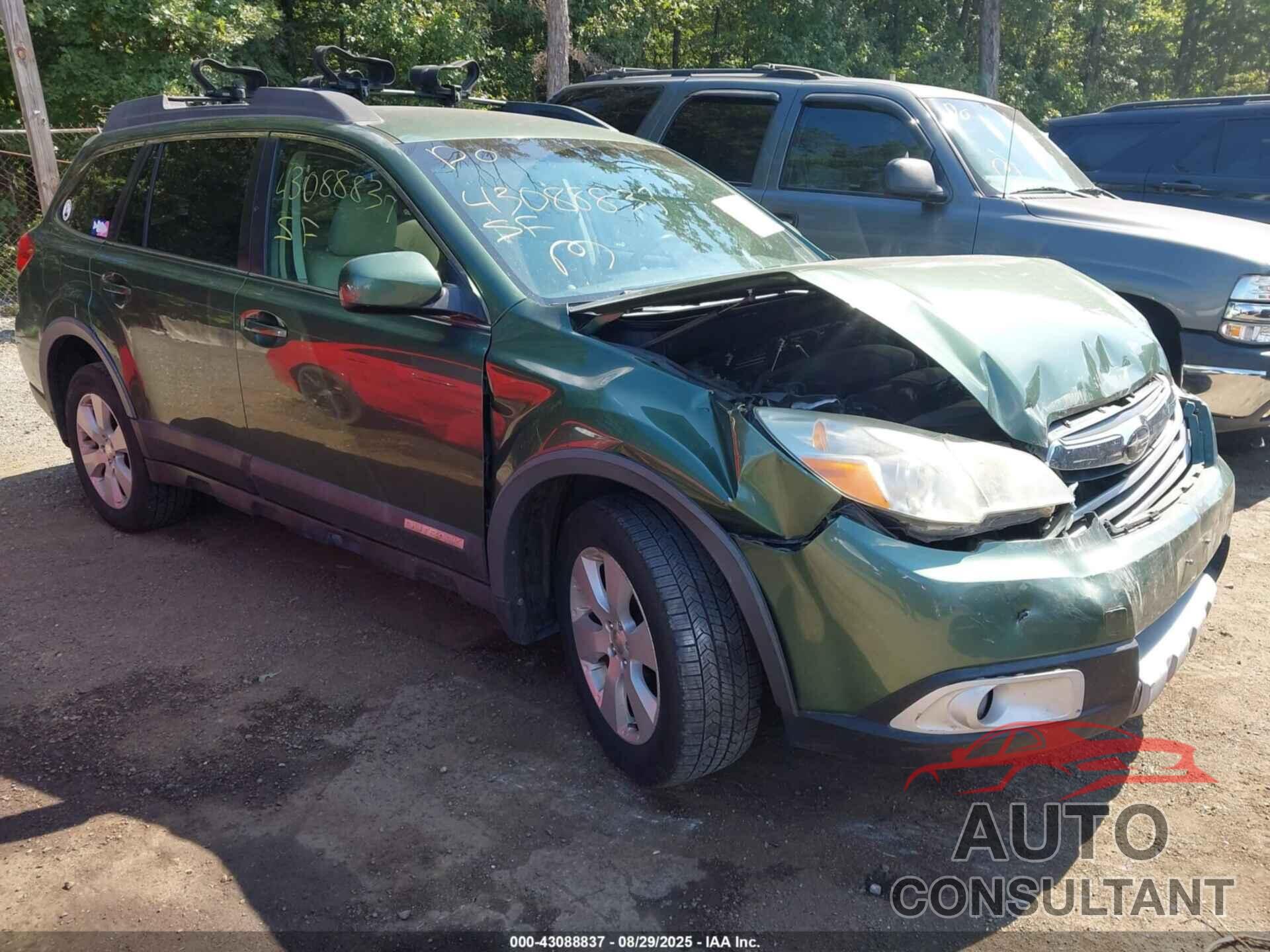 SUBARU OUTBACK 2010 - 4S4BRBCC4A3343549