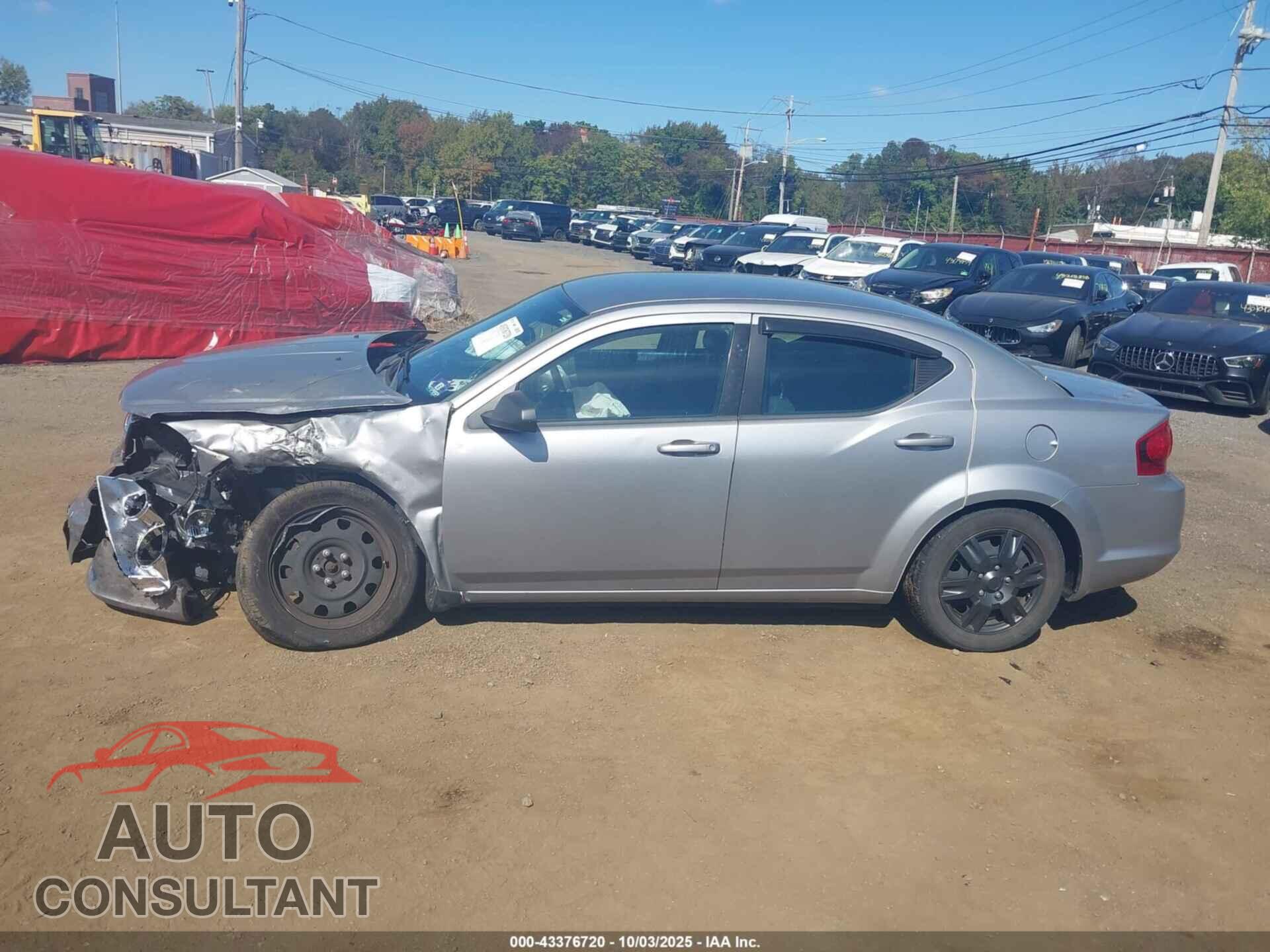 DODGE AVENGER 2013 - 1C3CDZAG4DN747938