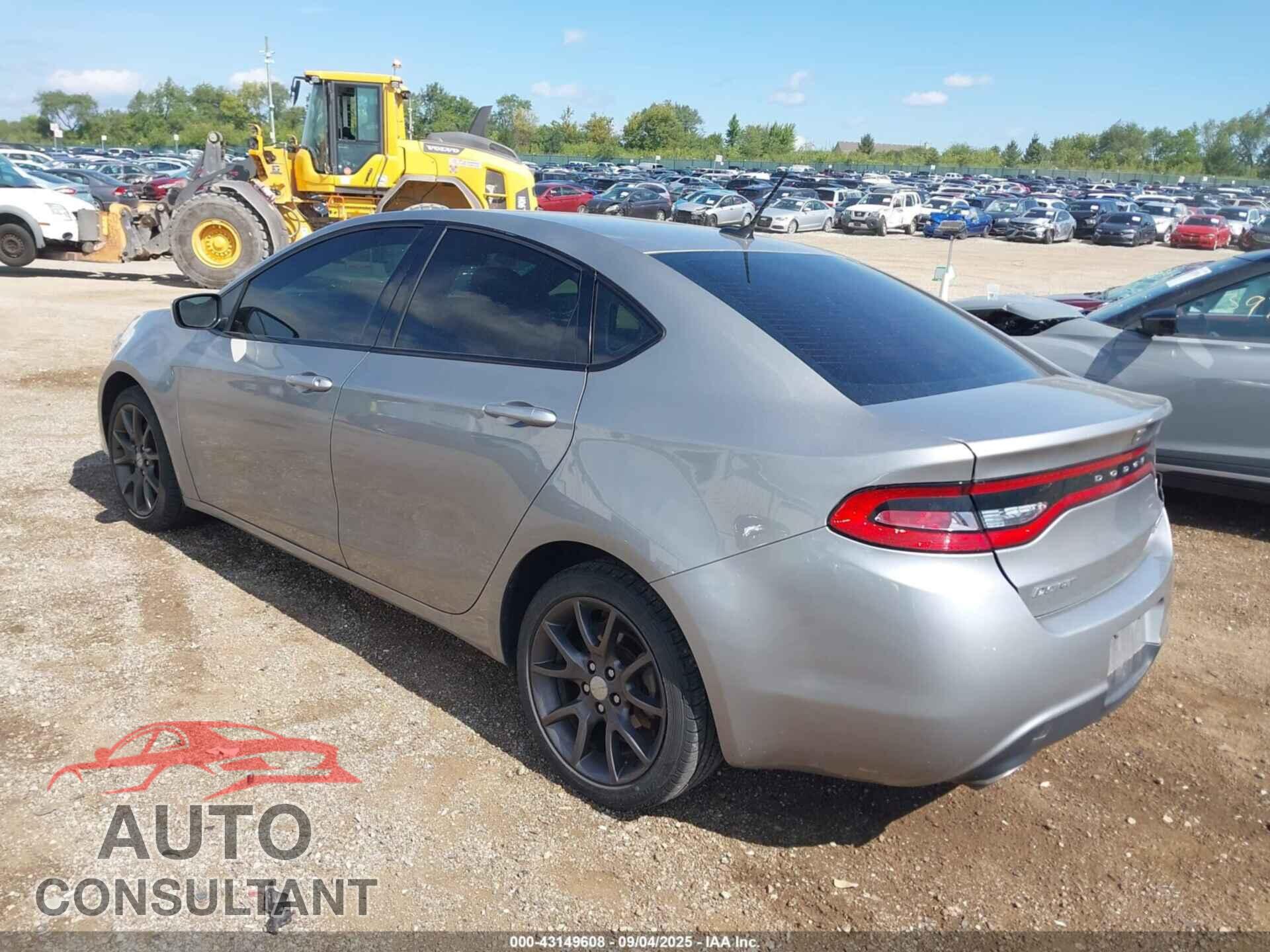DODGE DART 2015 - 1C3CDFBB4FD301282
