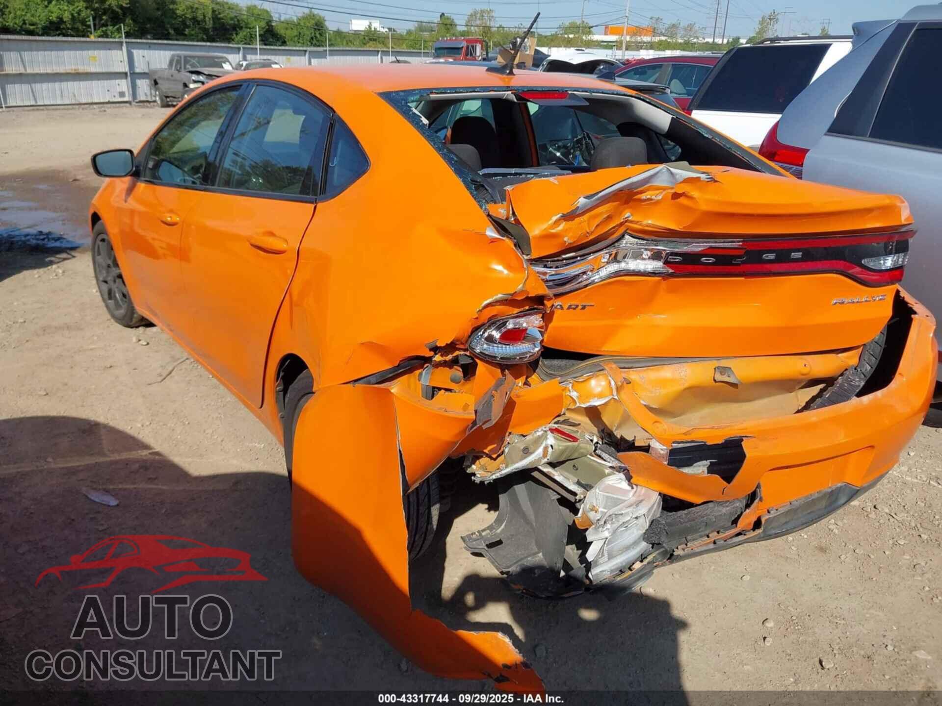 DODGE DART 2013 - 1C3CDFBA8DD325735