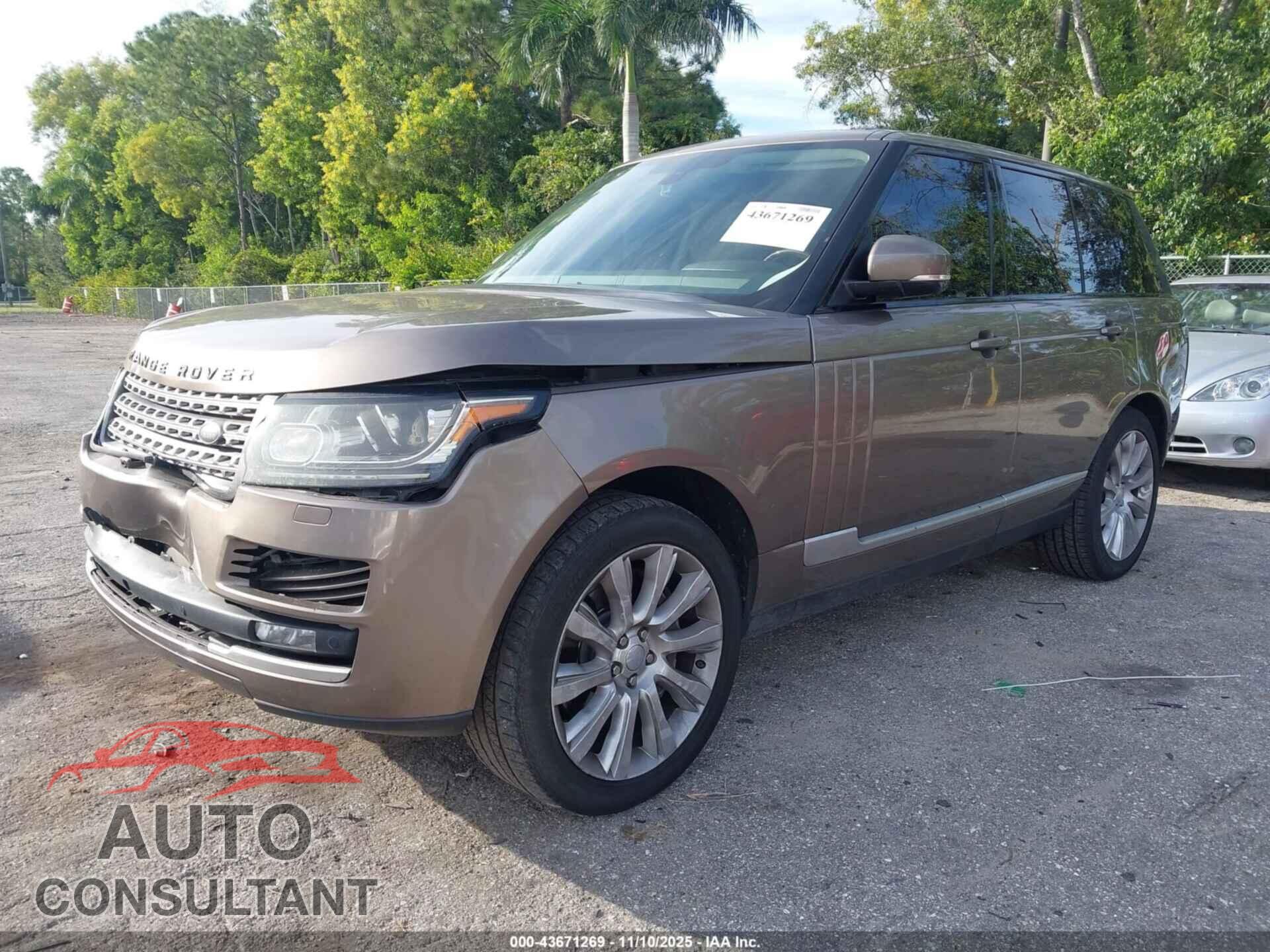 LAND ROVER RANGE ROVER 2016 - SALGS2EF6GA262717