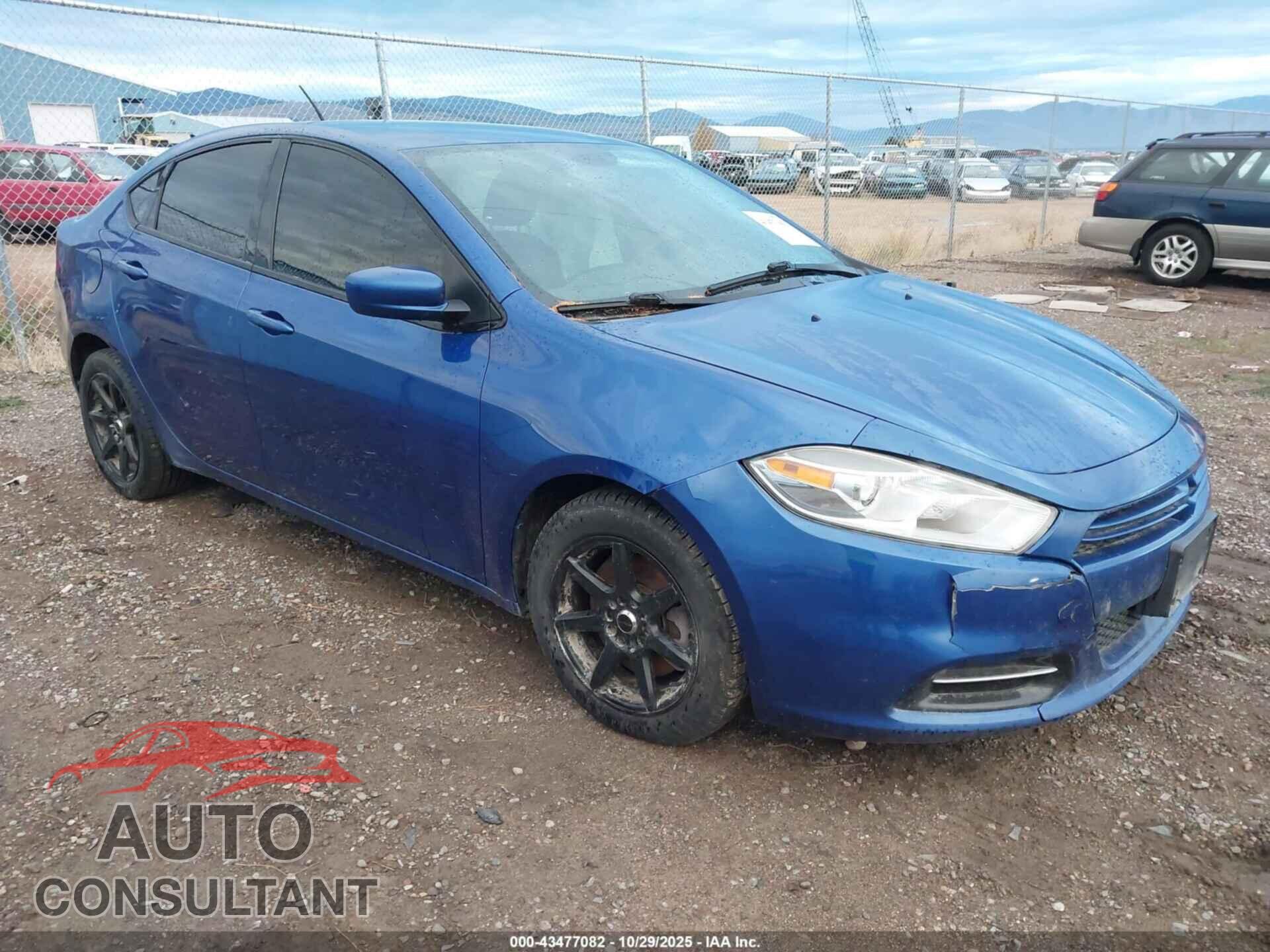 DODGE DART 2013 - 1C3CDFBA5DD186129