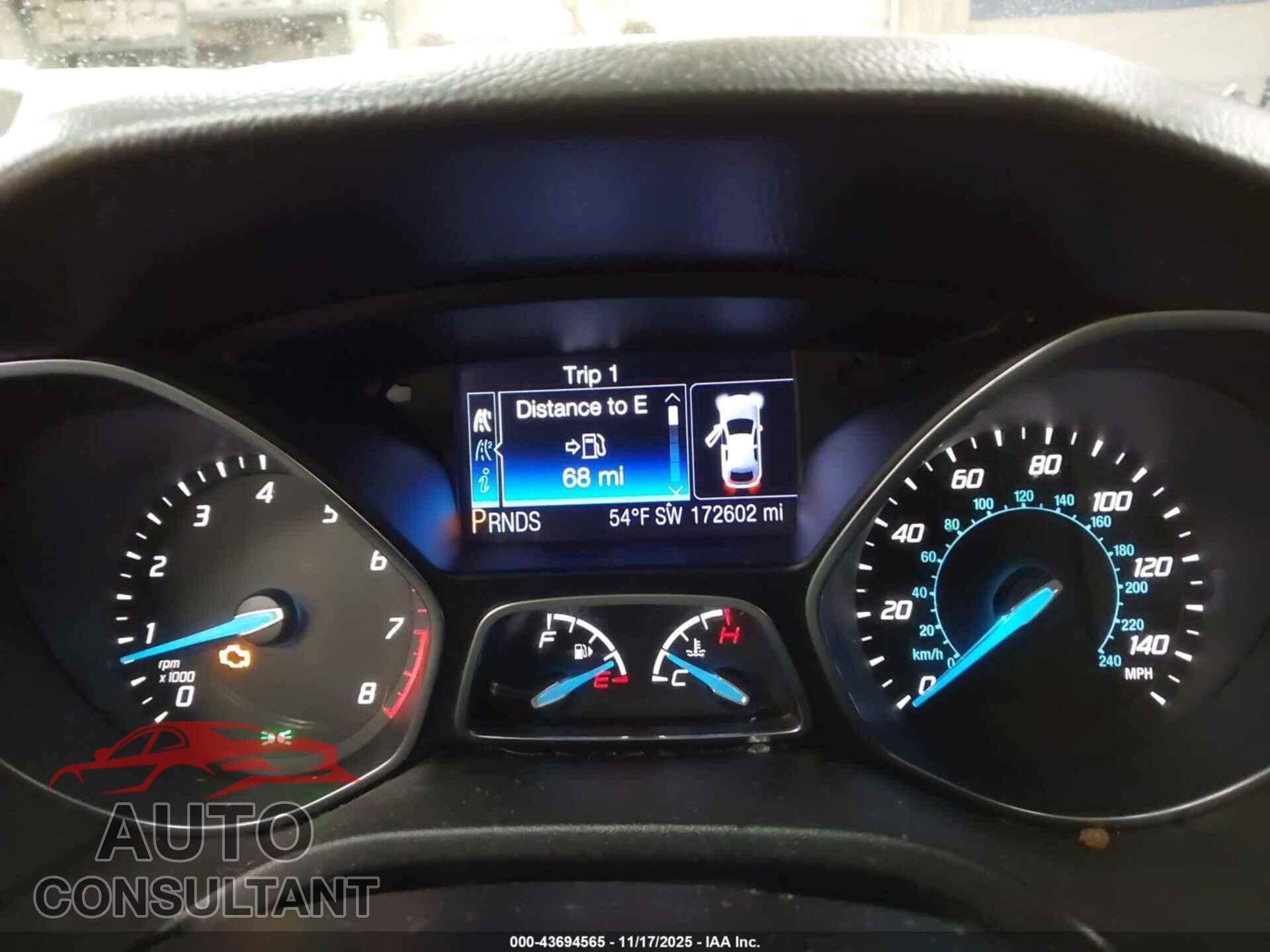 FORD FOCUS 2013 - 1FADP3N27DL128738