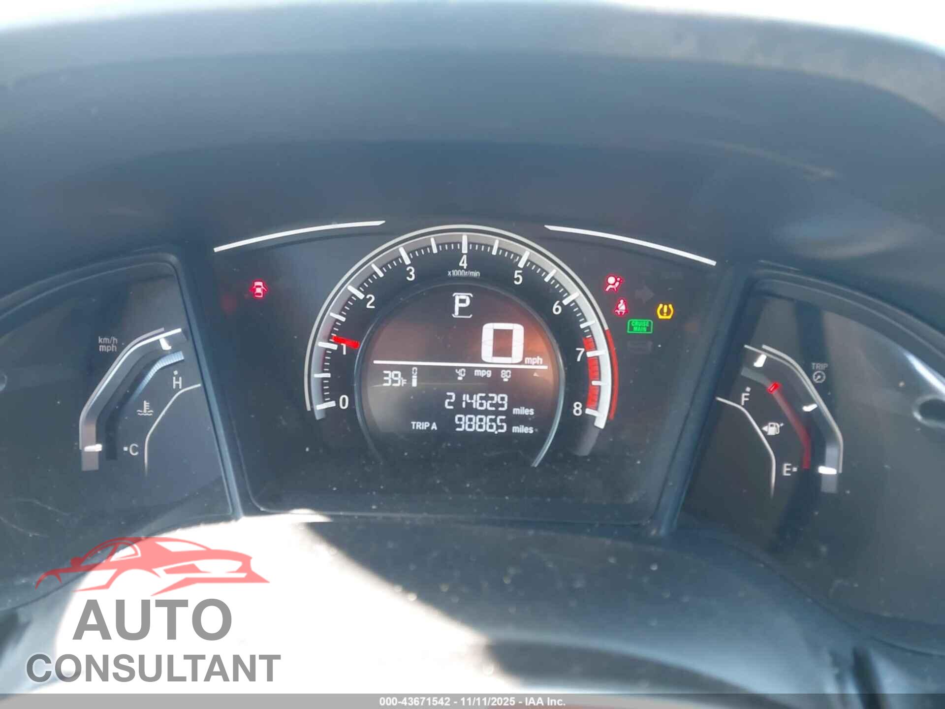 HONDA CIVIC 2017 - 19XFC2F54HE015524
