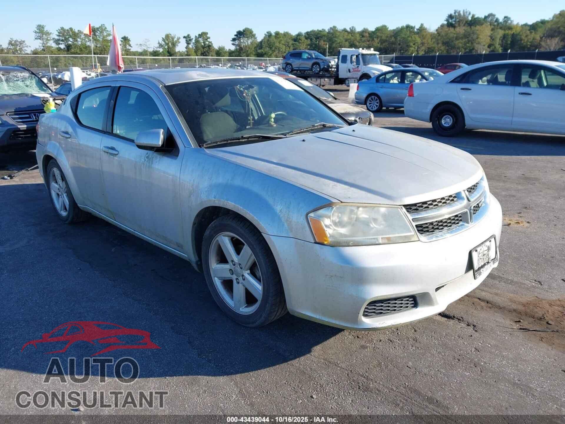 DODGE AVENGER 2012 - 1C3CDZCB7CN260300
