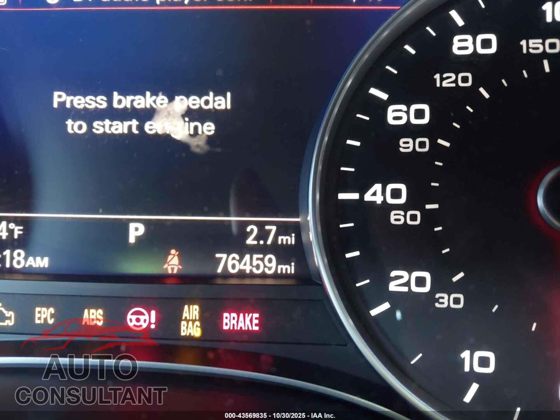 AUDI A6 2017 - WAUG8AFC0HN095413