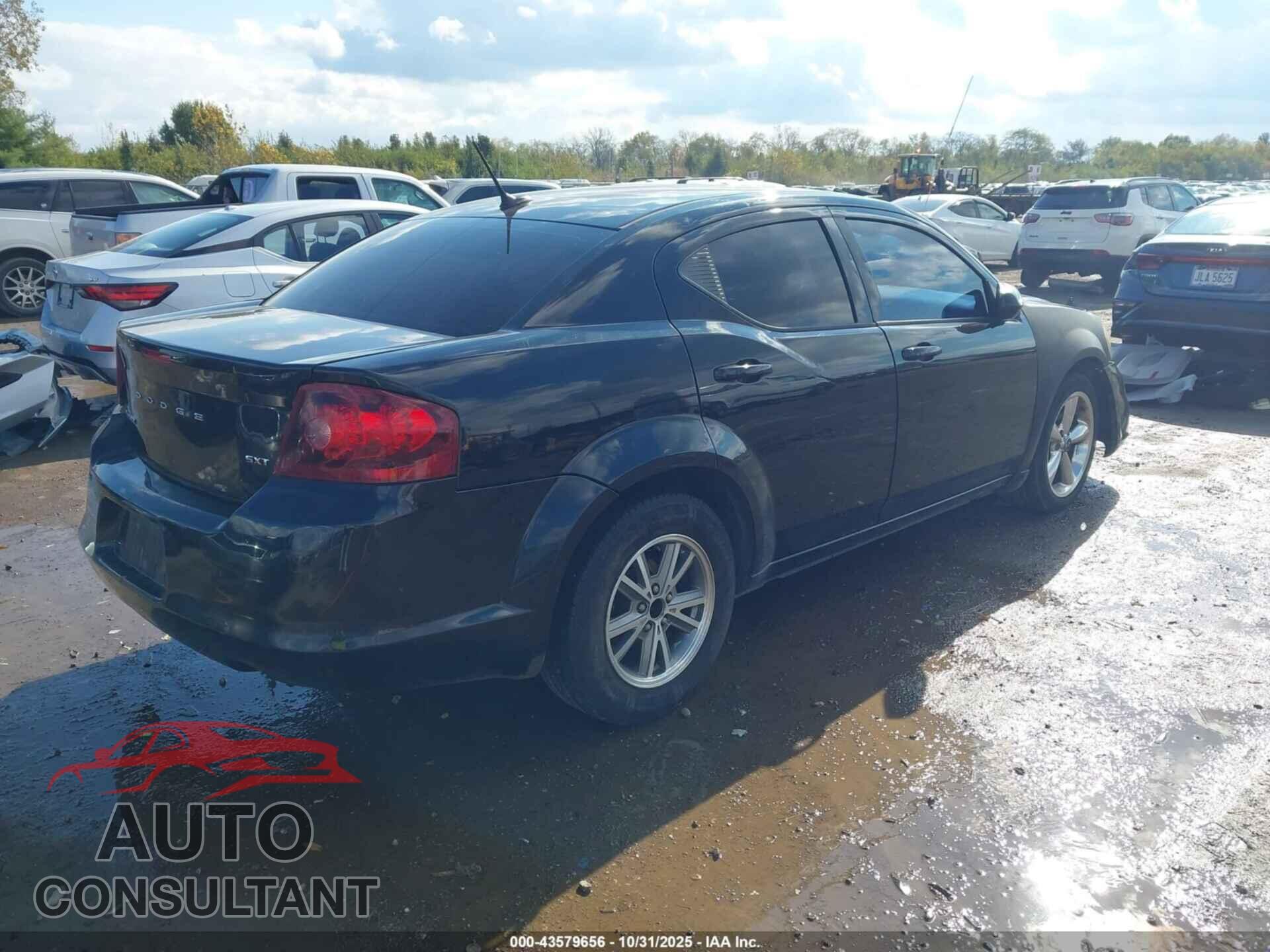 DODGE AVENGER 2012 - 1C3CDZCB1CN312794