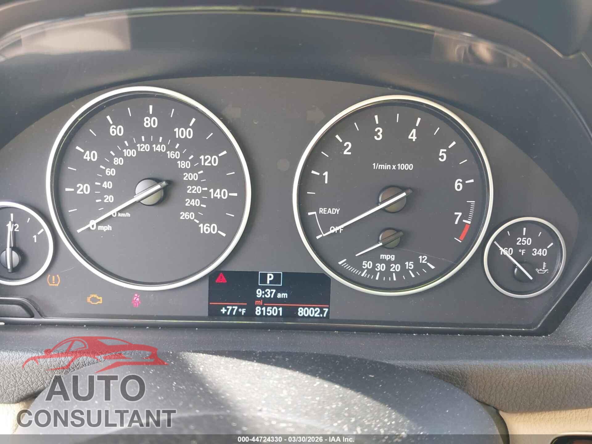 BMW 320I 2014 - WBA3B1G56ENS78018