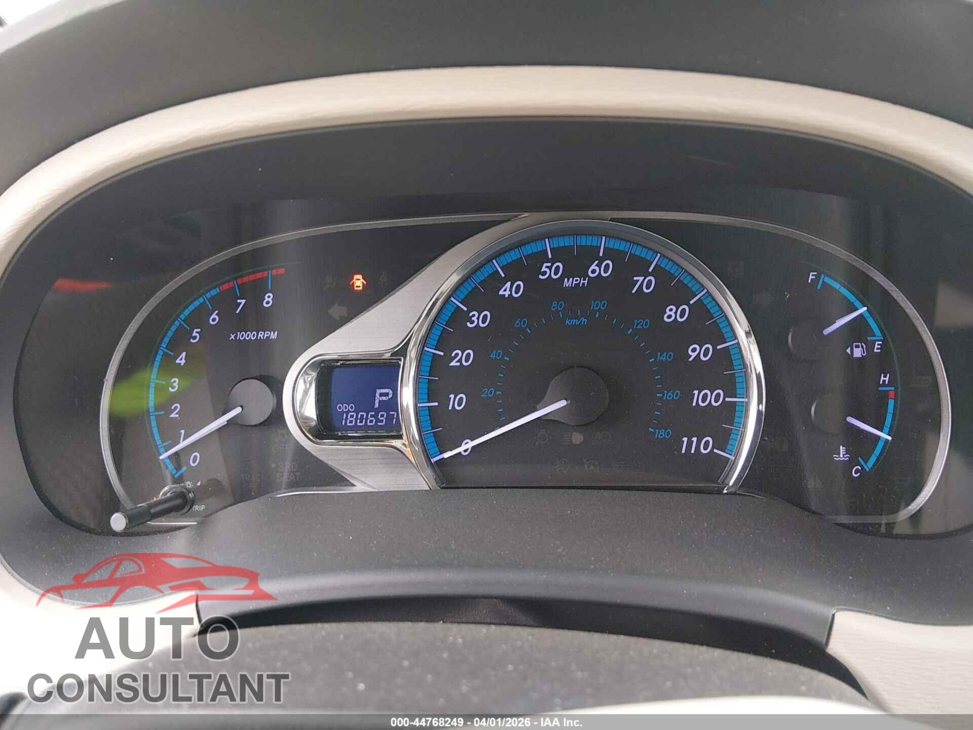 TOYOTA SIENNA 2013 - 5TDYK3DC6DS390849