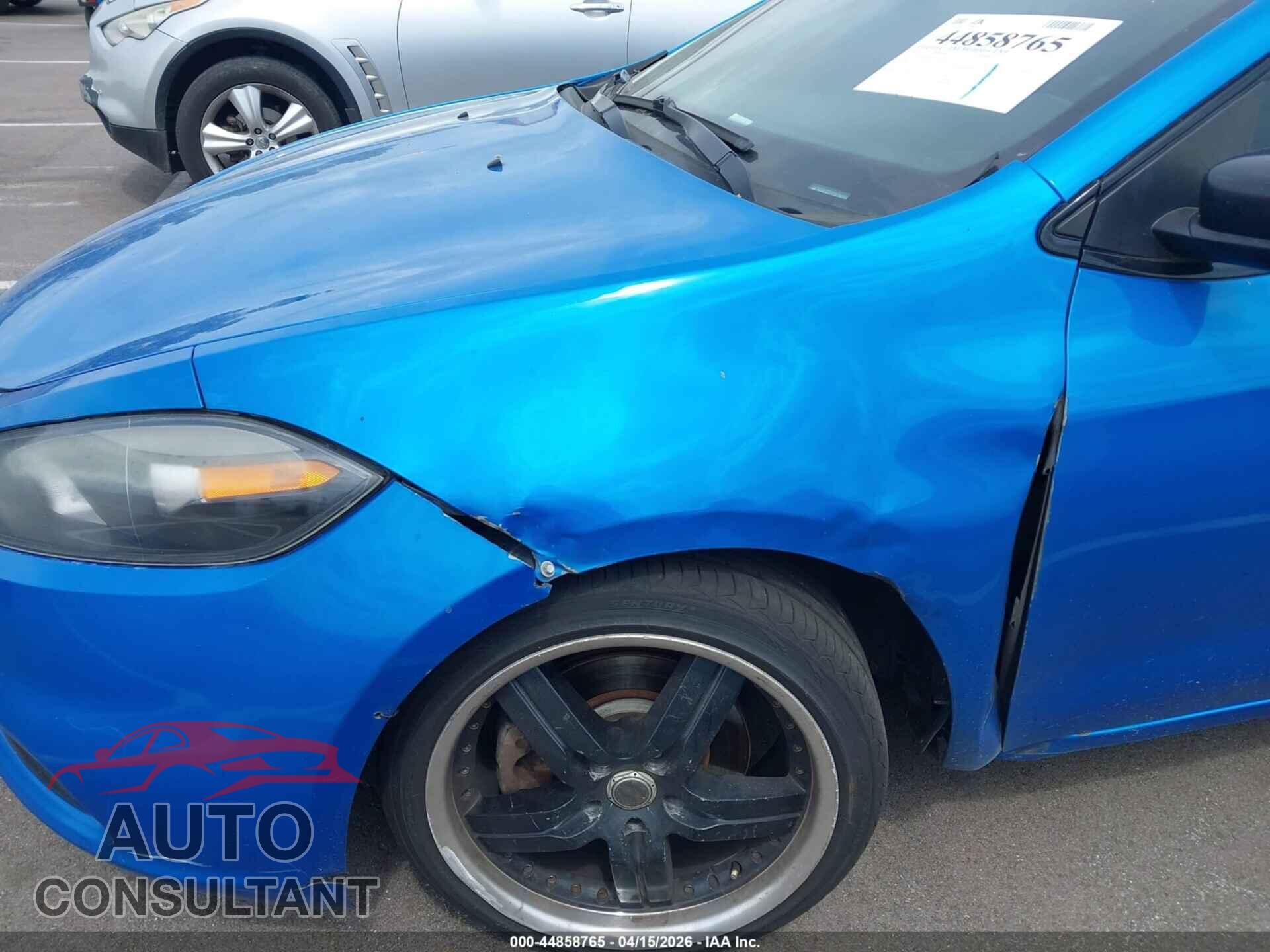 DODGE DART 2015 - 1C3CDFBBXFD435519