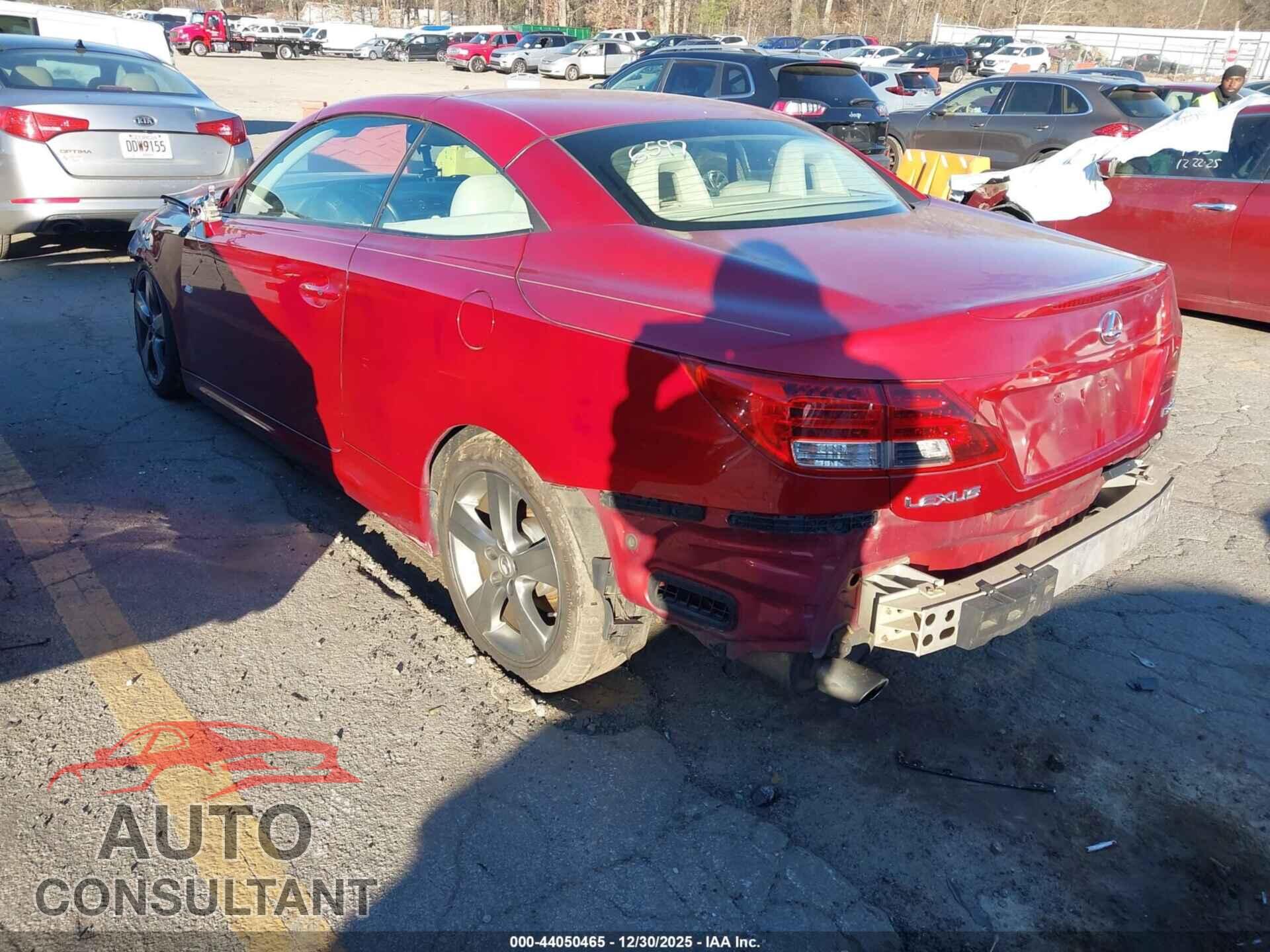 LEXUS IS 250C 2010 - JTHFF2C26A2506597