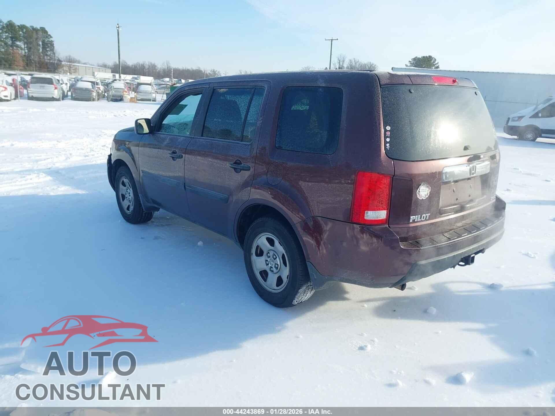 HONDA PILOT 2011 - 5FNYF4H28BB090212