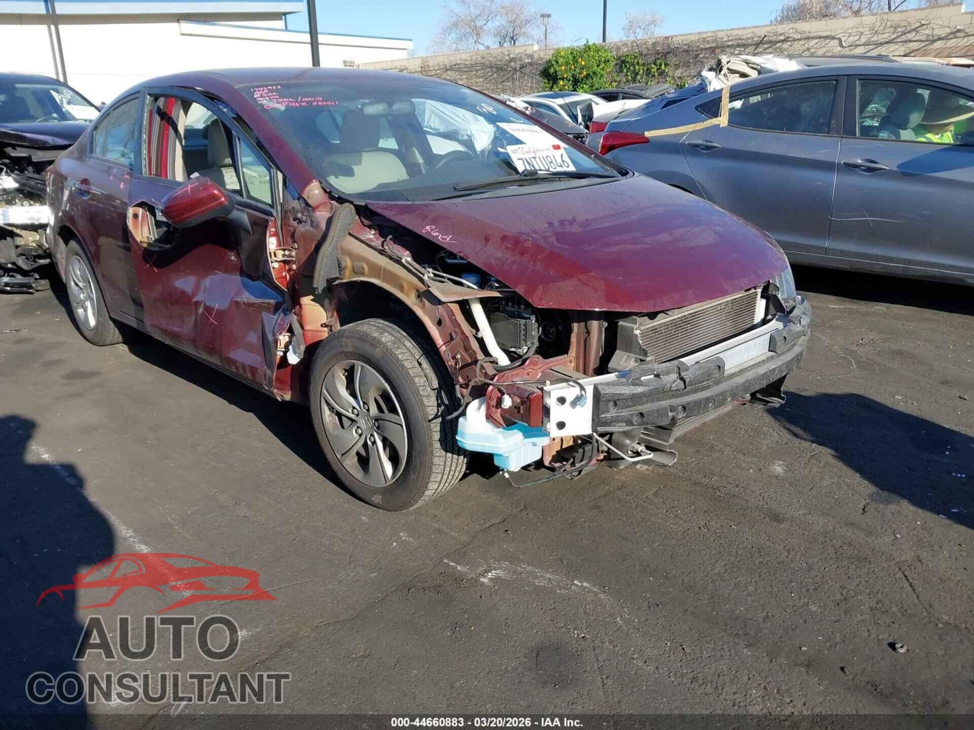 HONDA CIVIC 2015 - 2HGFB2F51FH562000