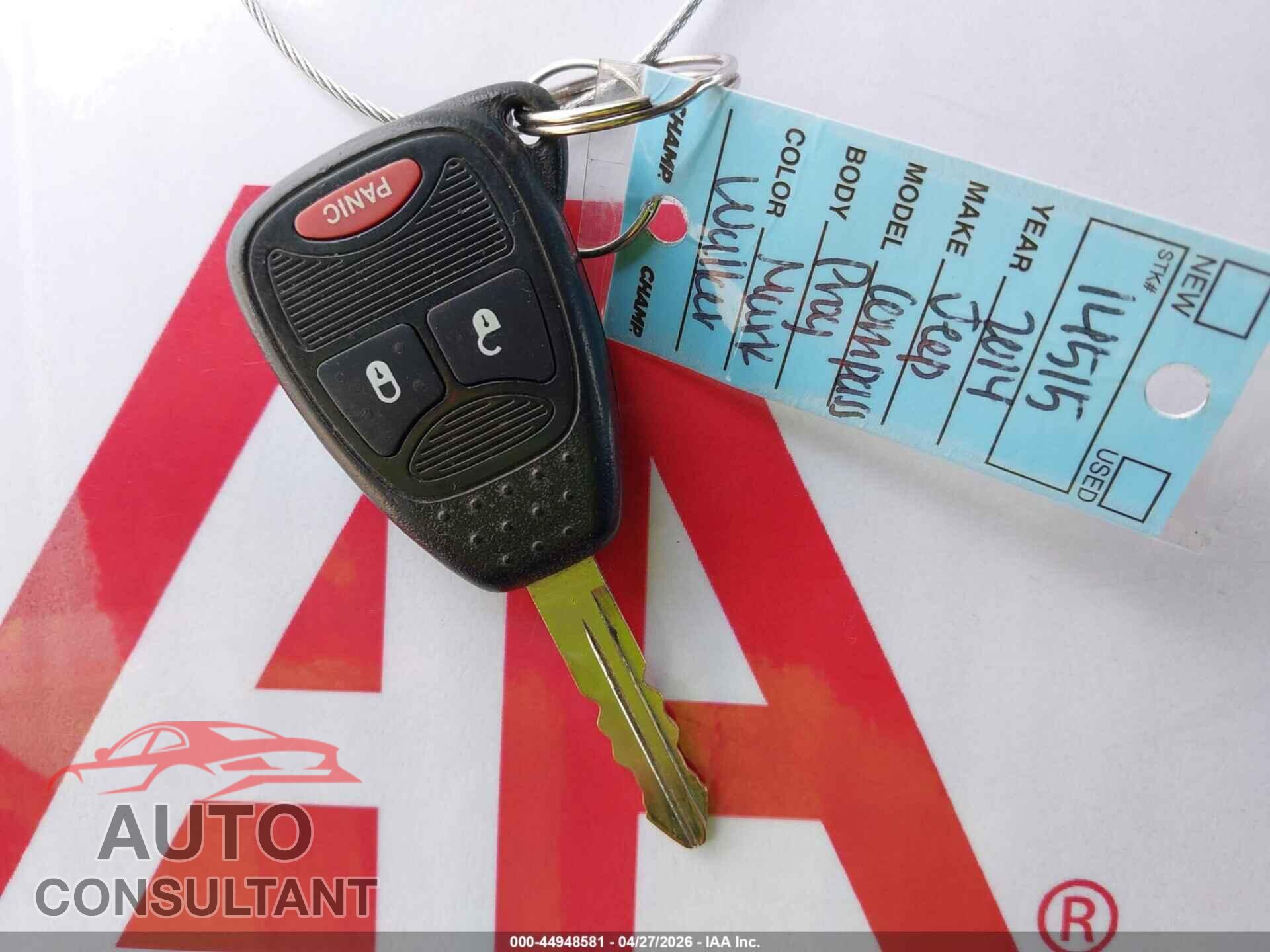 JEEP COMPASS 2014 - 1C4NJDBB0ED592315