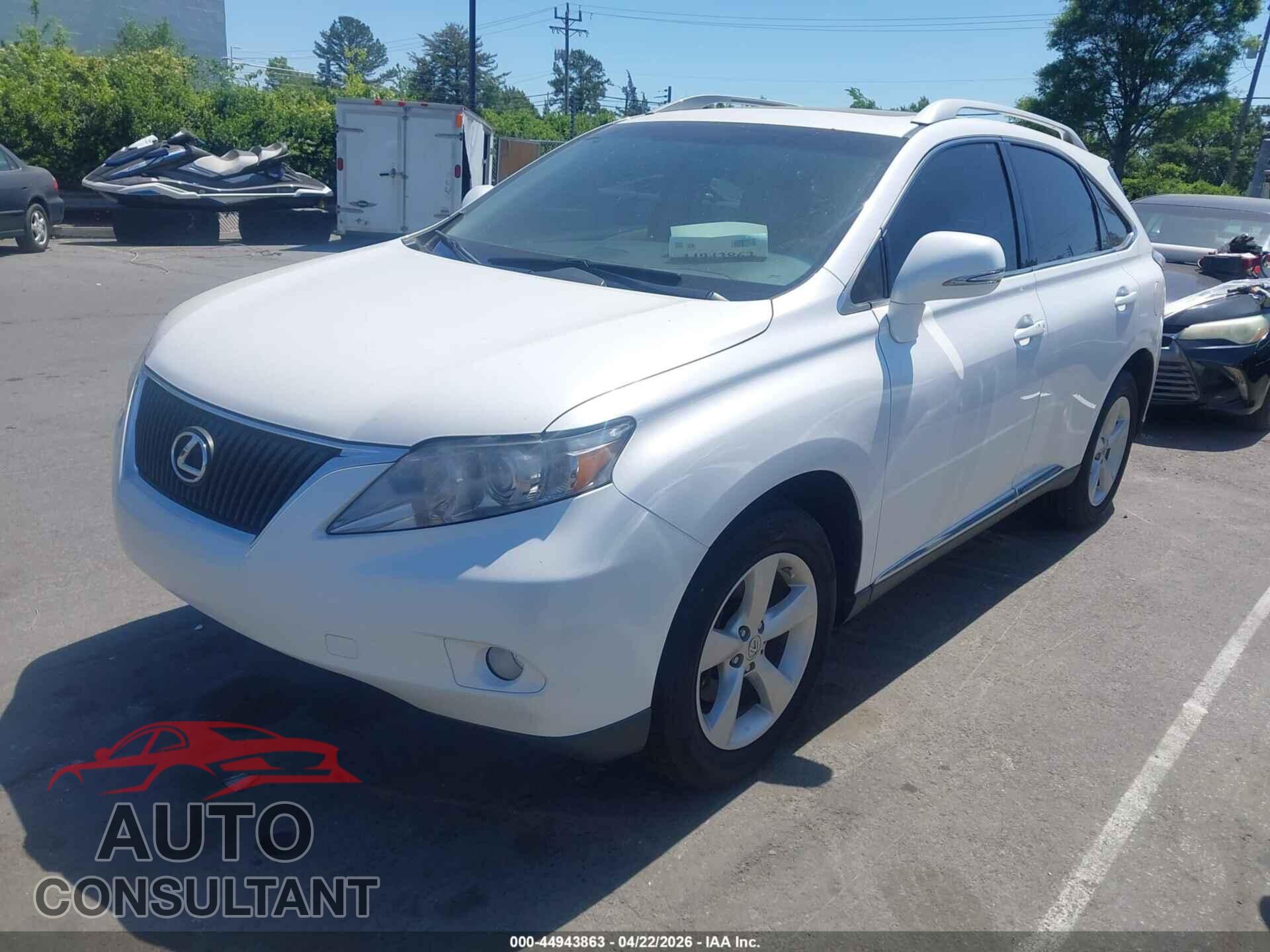 LEXUS RX 350 2011 - 2T2BK1BA8BC101032