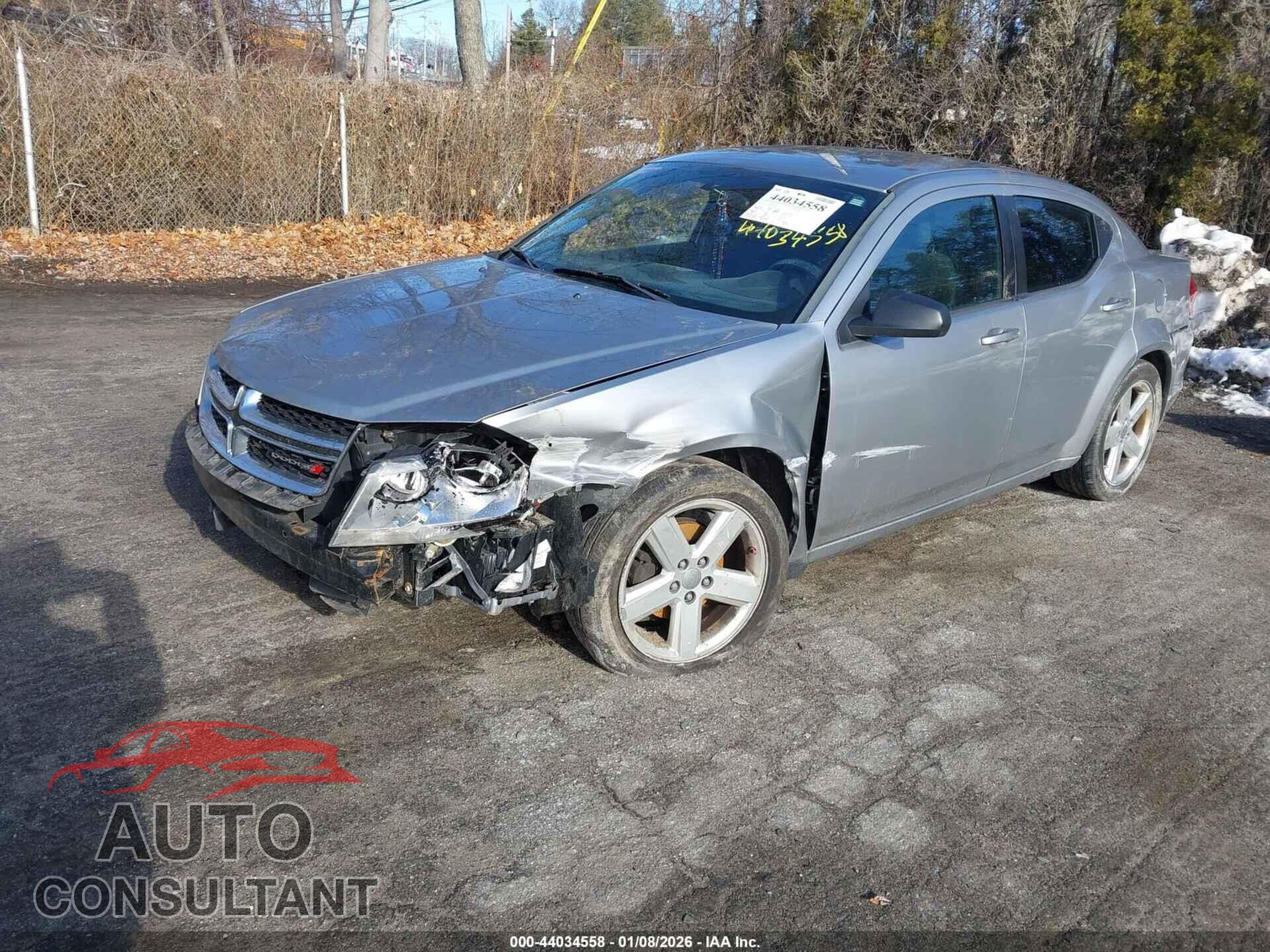 DODGE AVENGER 2013 - 1C3CDZAB6DN516933