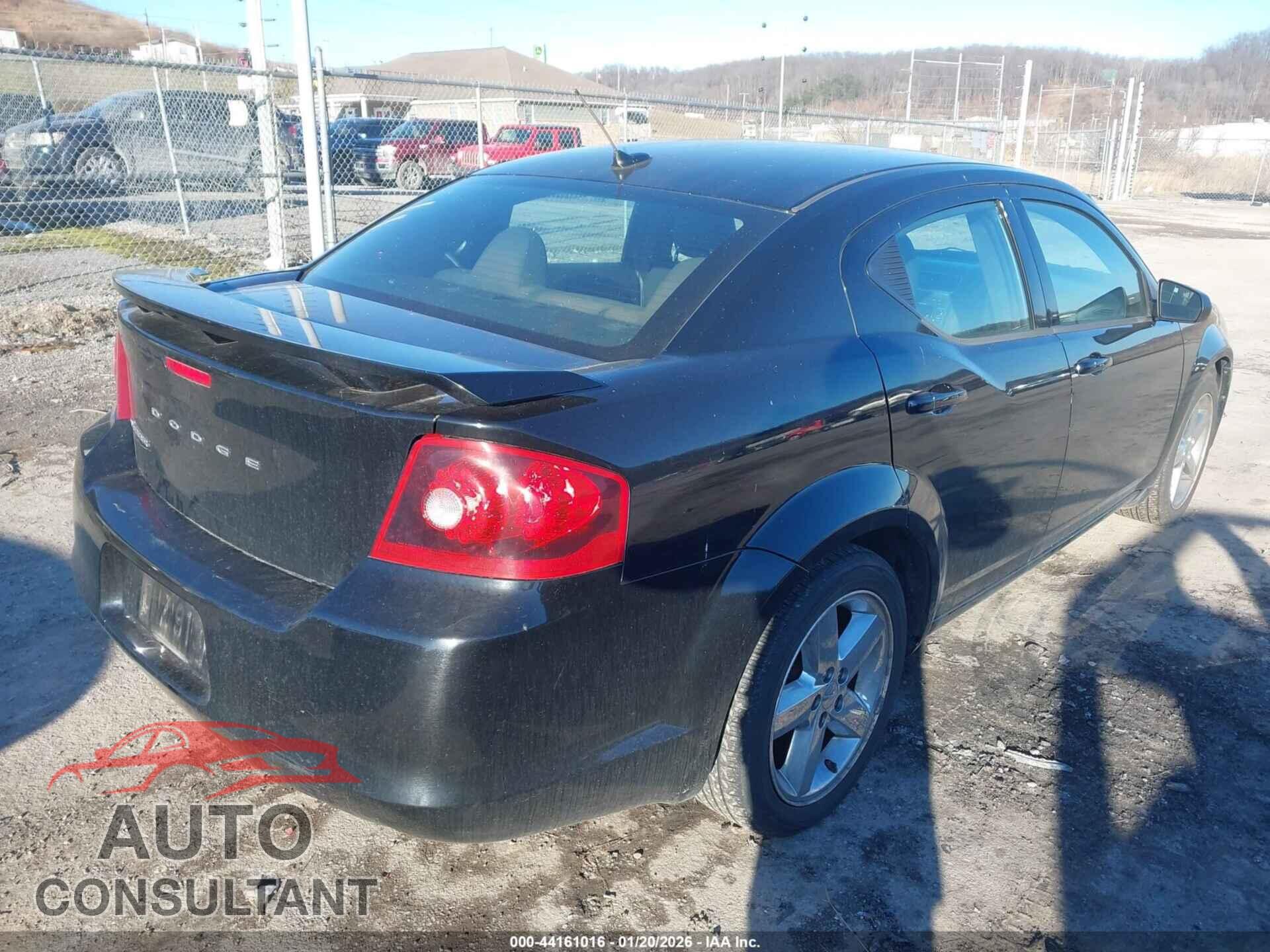 DODGE AVENGER 2012 - 1C3CDZAB0CN247178